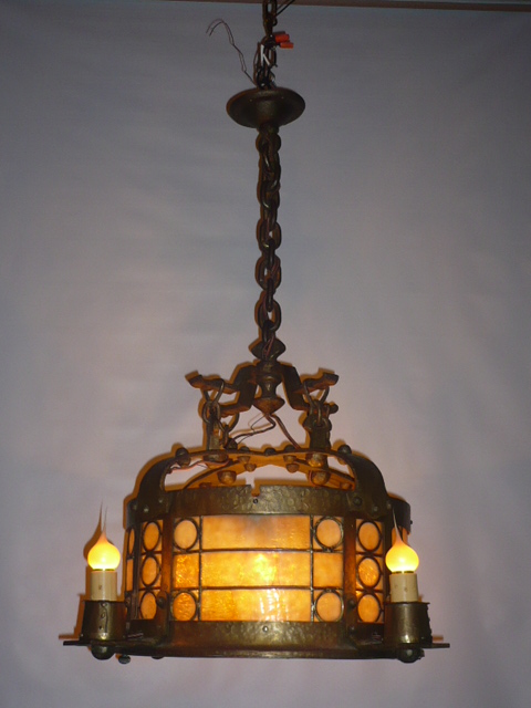 Arts And Crafts Hanging Light #715