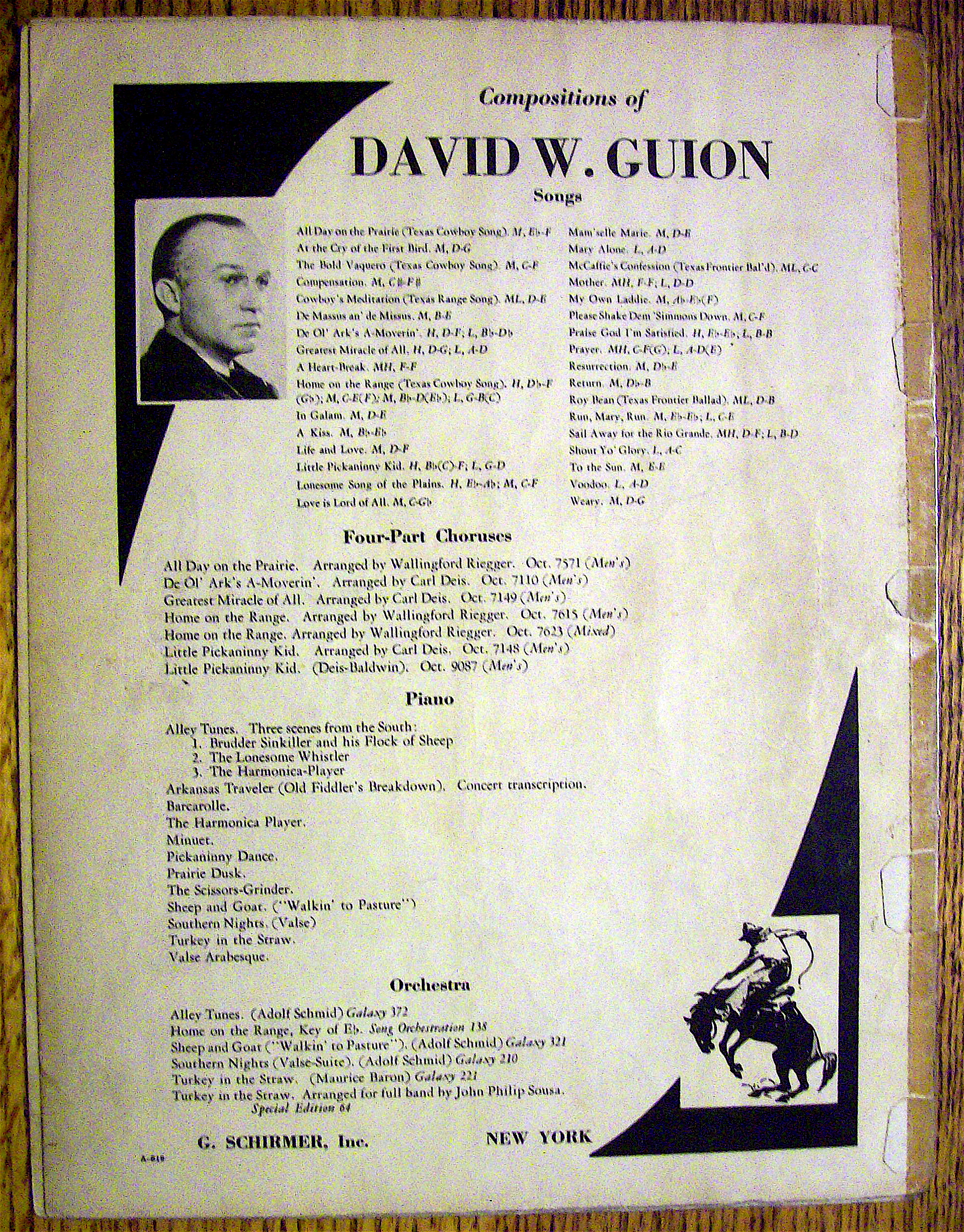 1930 Home on the Range (Texas Cowboy Song)David W Guion