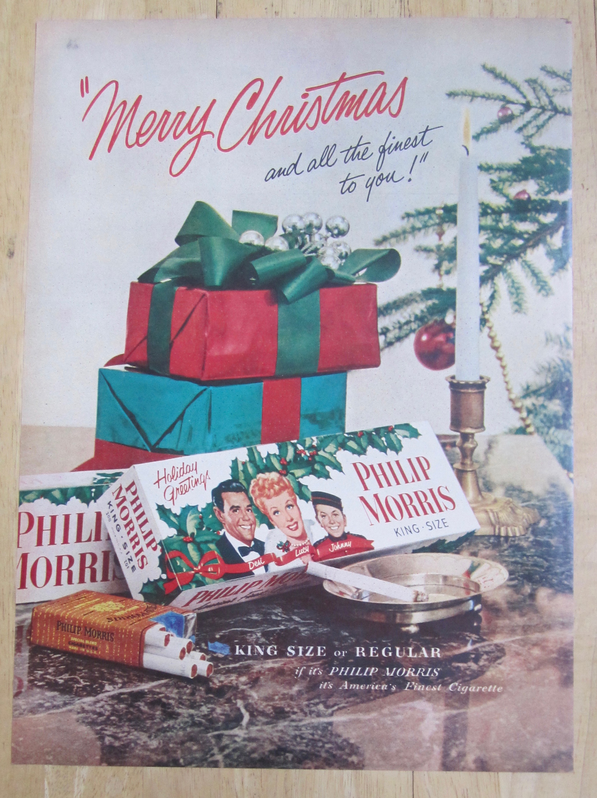 1953 Philip Morris Cigarette /Lucille Ball & Desi Arnaz