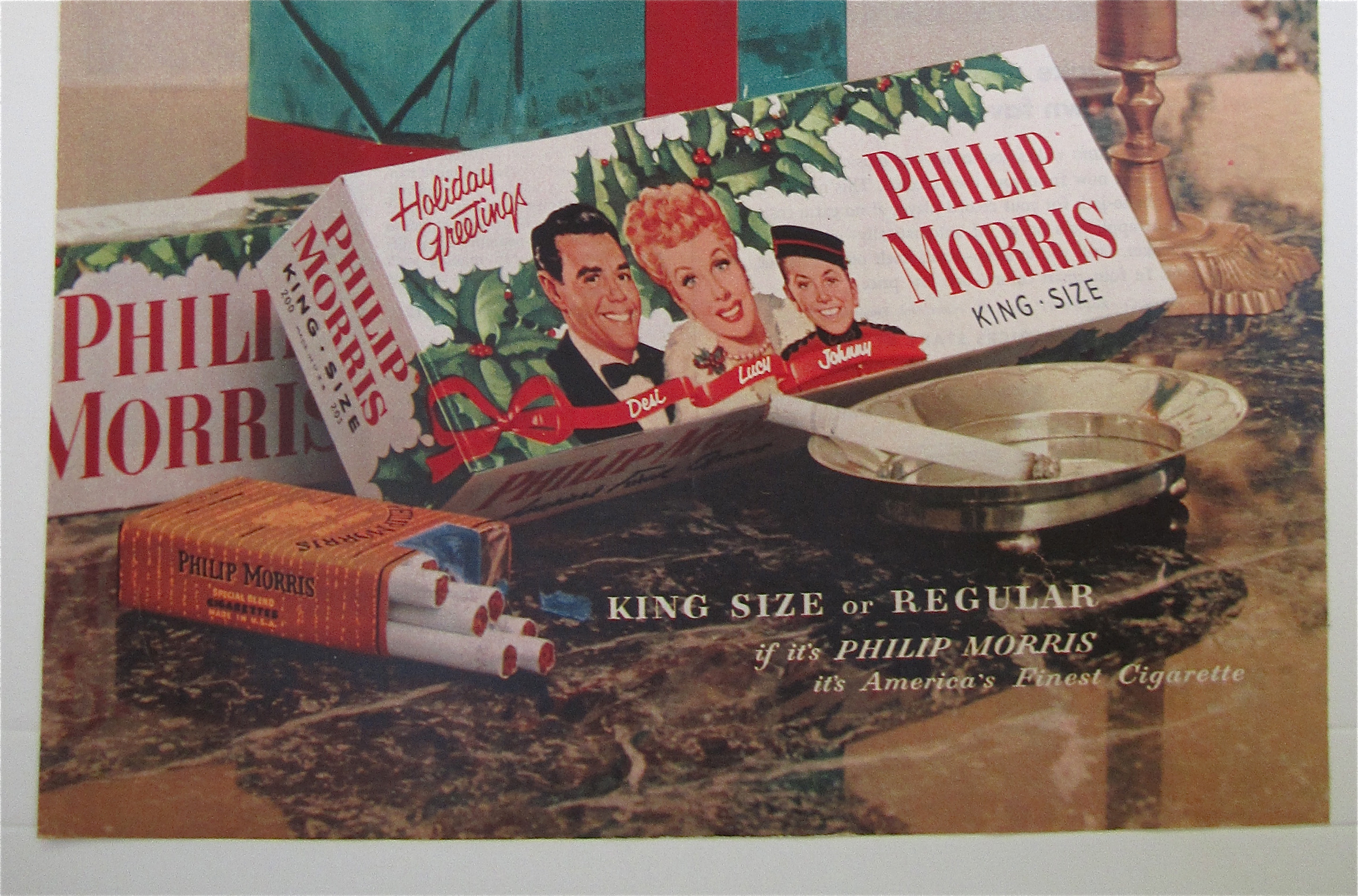 1953 Philip Morris Cigarette /Lucille Ball & Desi Arnaz