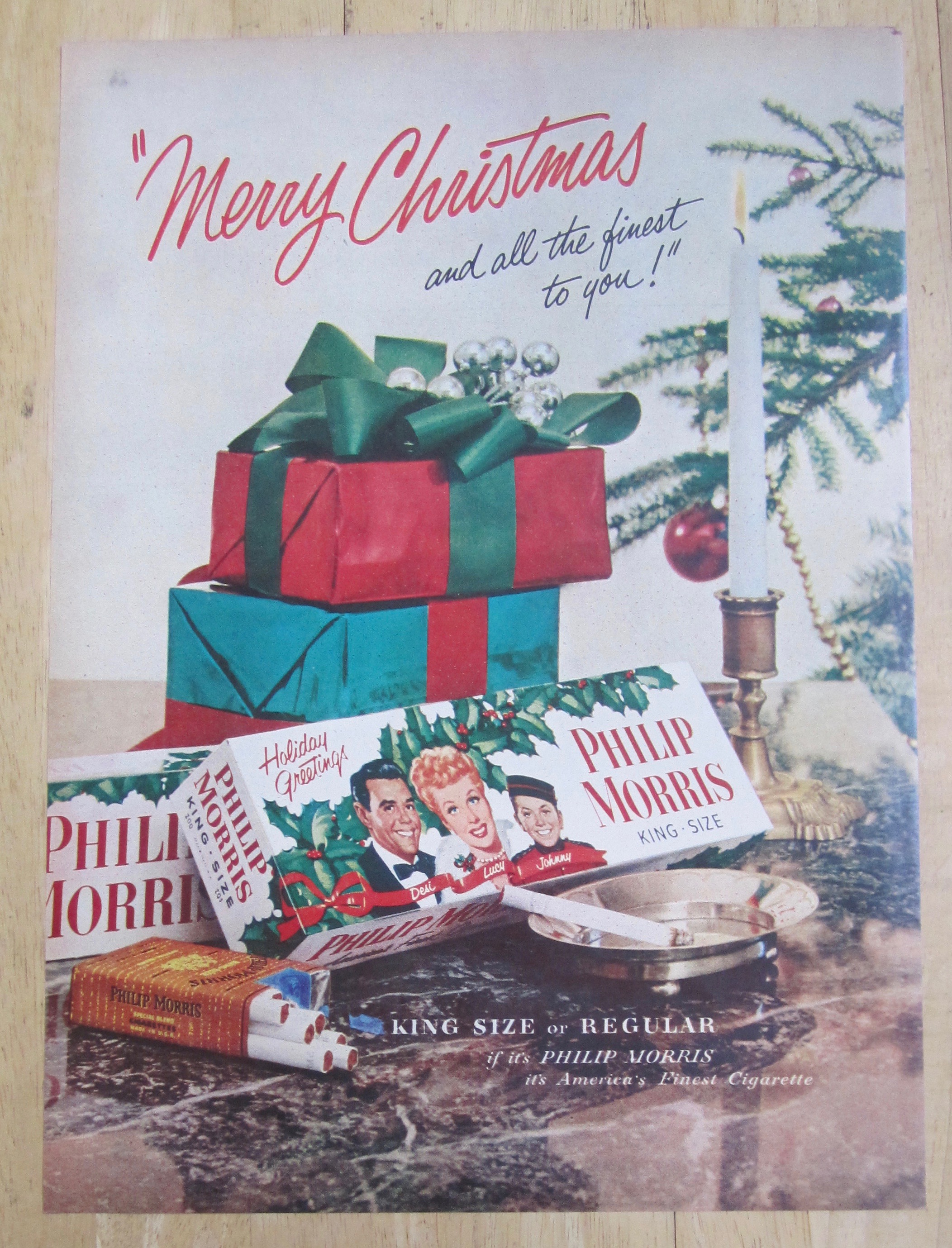 1953 Philip Morris Cigarette /Lucille Ball & Desi Arnaz
