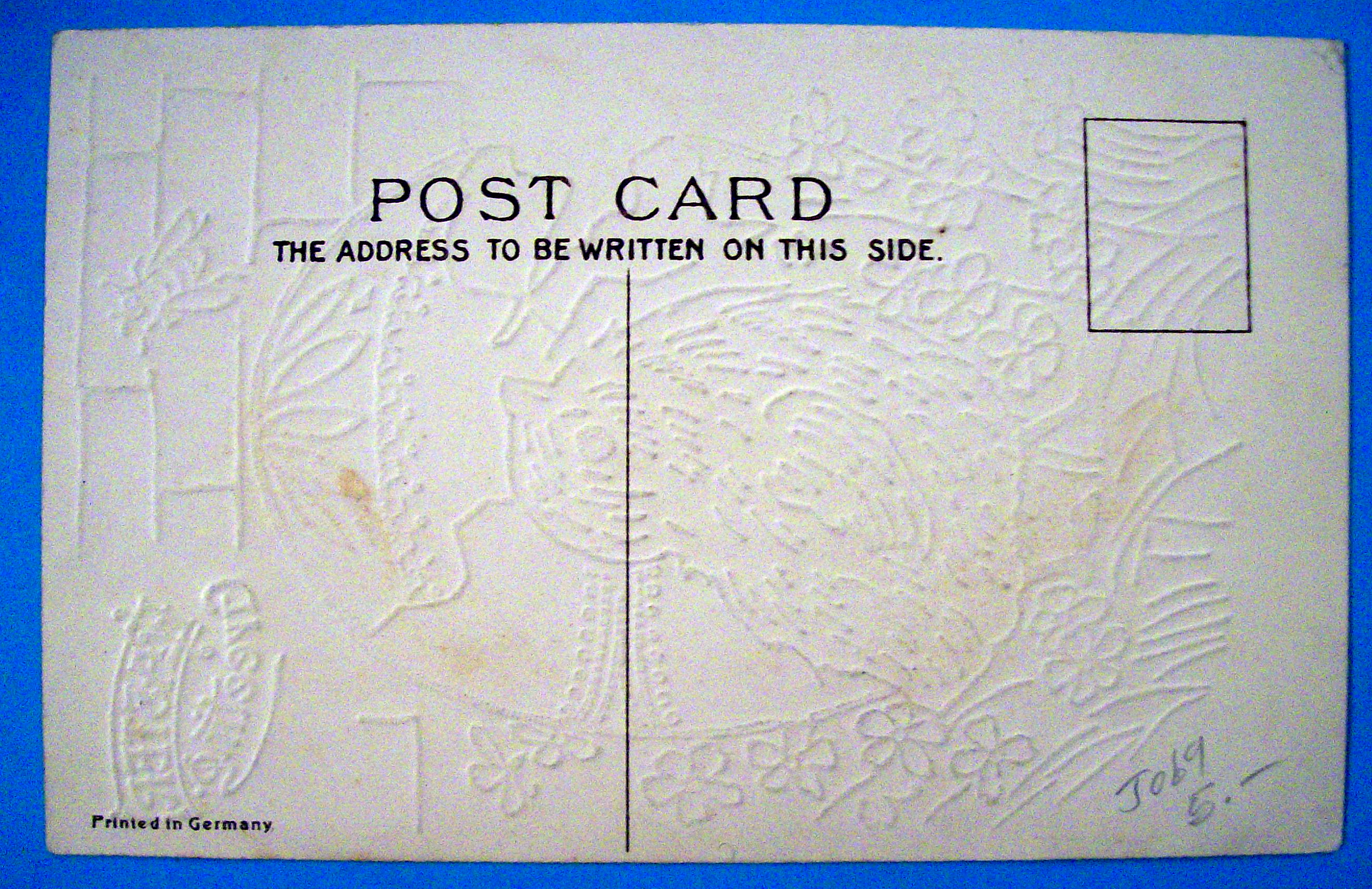 Easter Greeting Postcard with Chick By An Egg