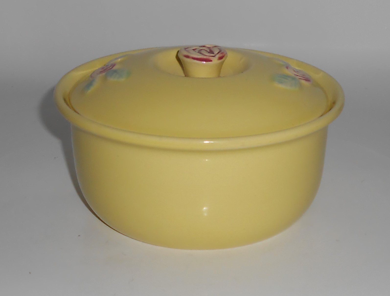 Coors Pottery Rosebud Early Yellow 1 Pint Straight Cass