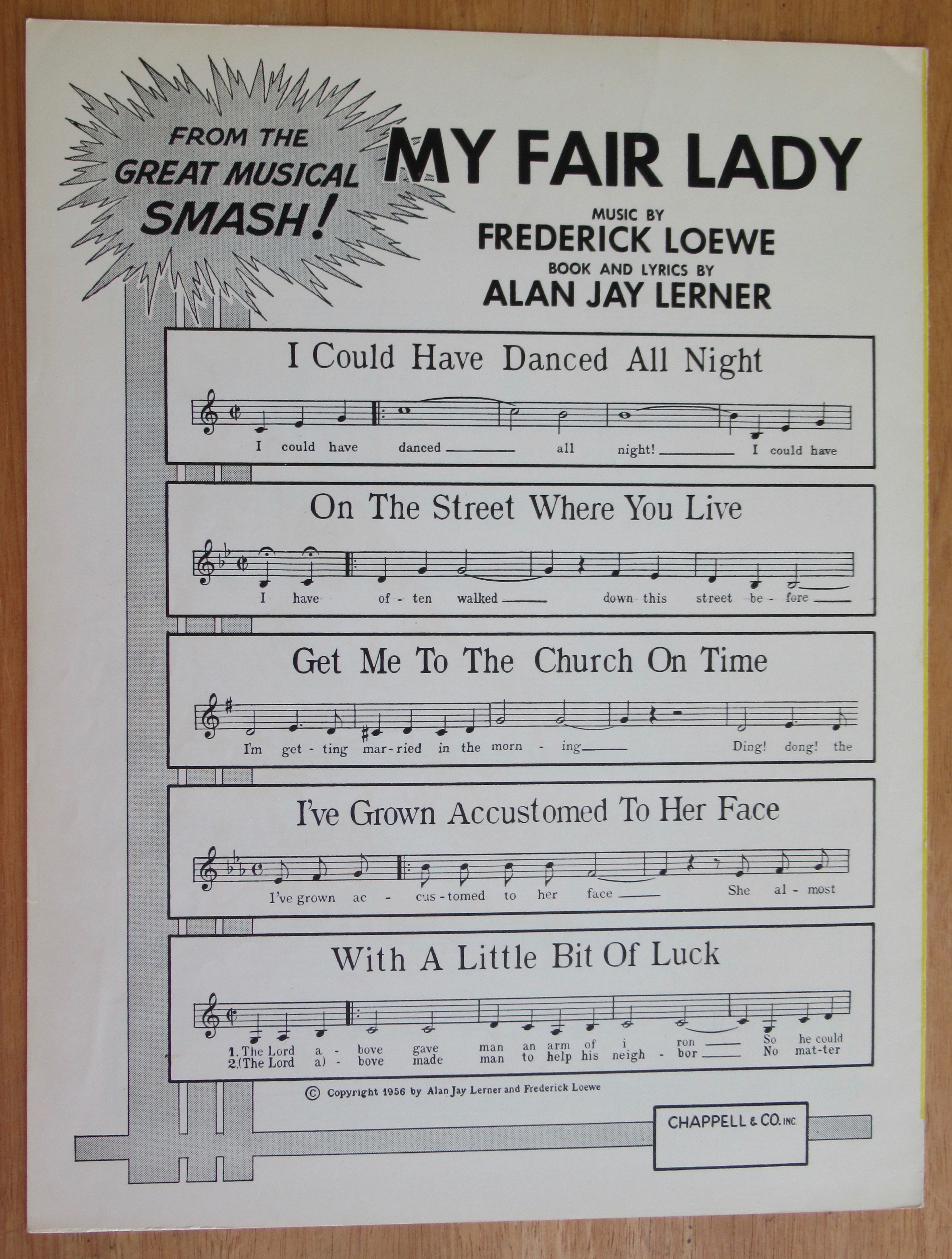 1956 With A Little Bit Of Luck Sheet Music