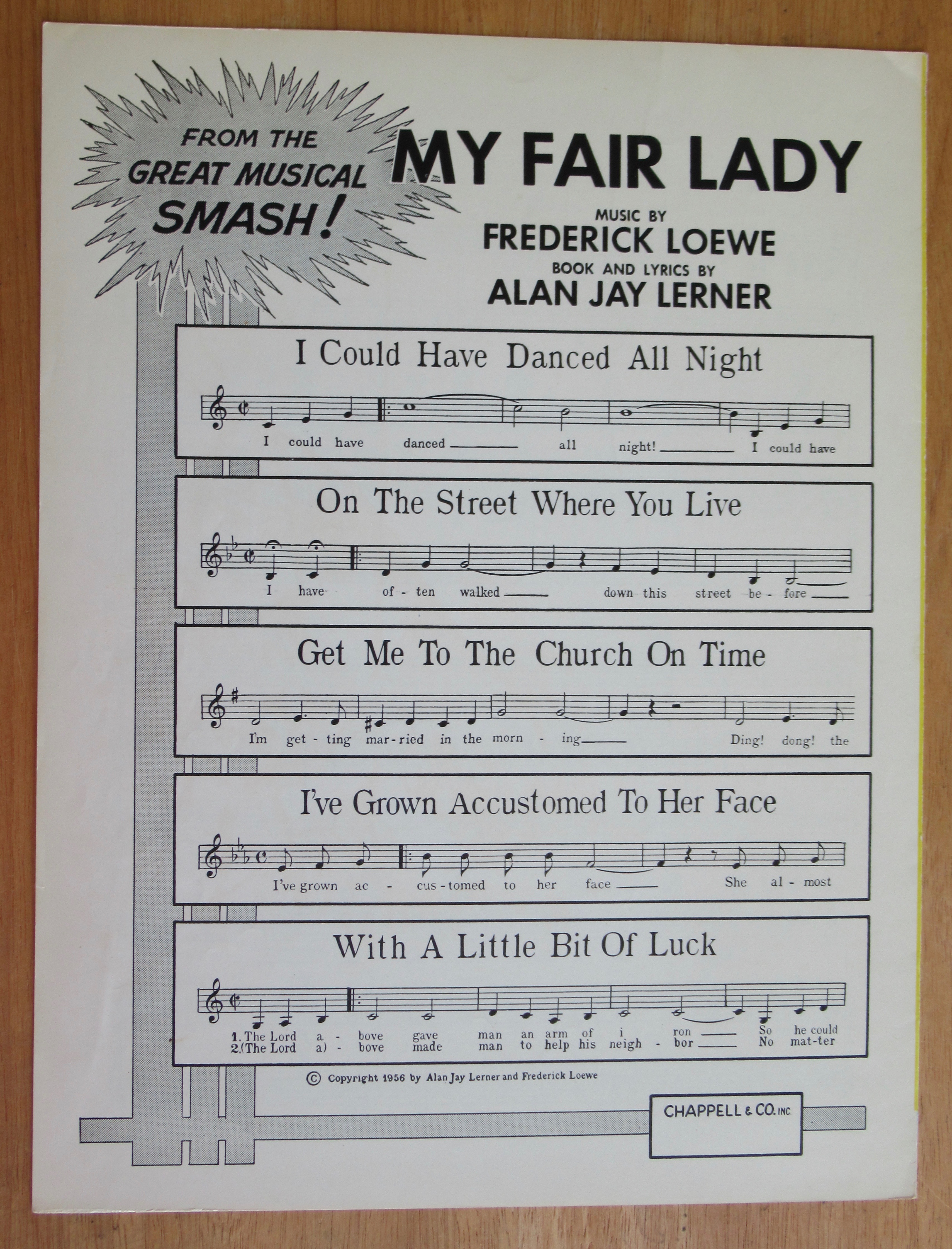 1956 With A Little Bit Of Luck Sheet Music