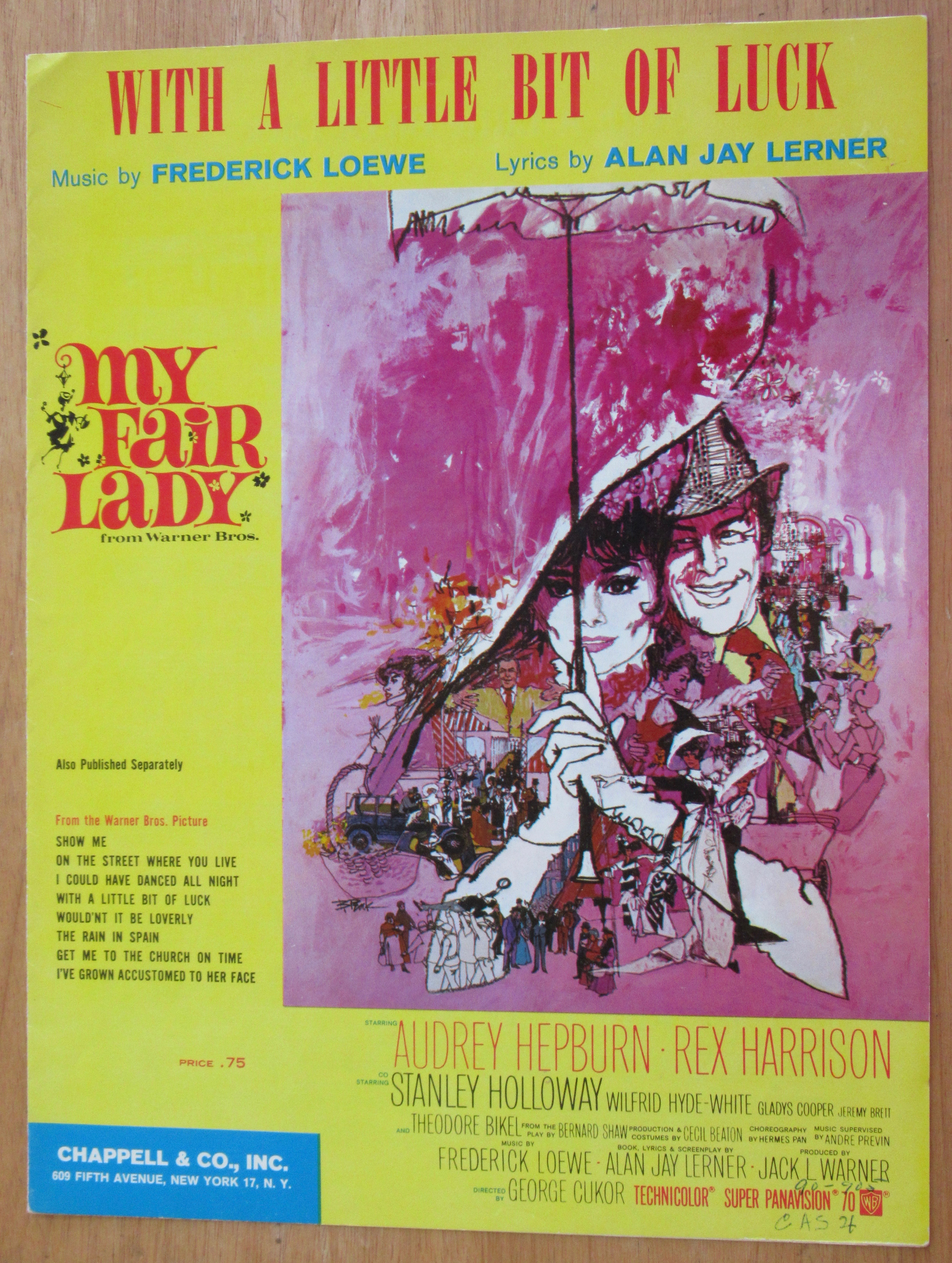 1956 With A Little Bit Of Luck Sheet Music