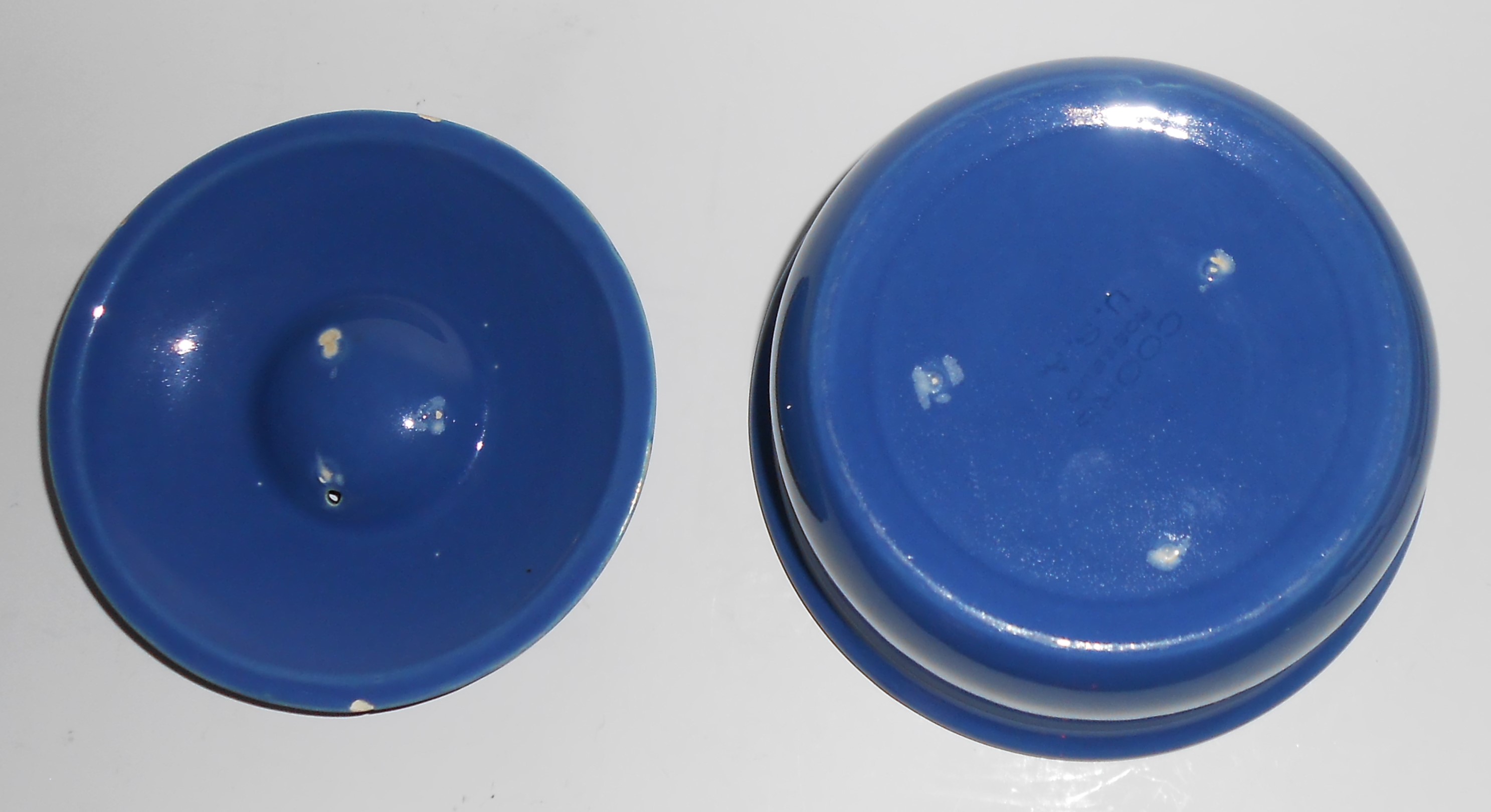 Coors Pottery Rosebud Blue RARE 1 Pint Straight Cassero
