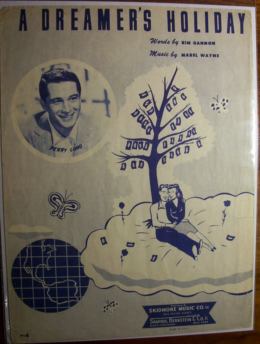 Sheet Music For 1959 A Dreamer's Holiday