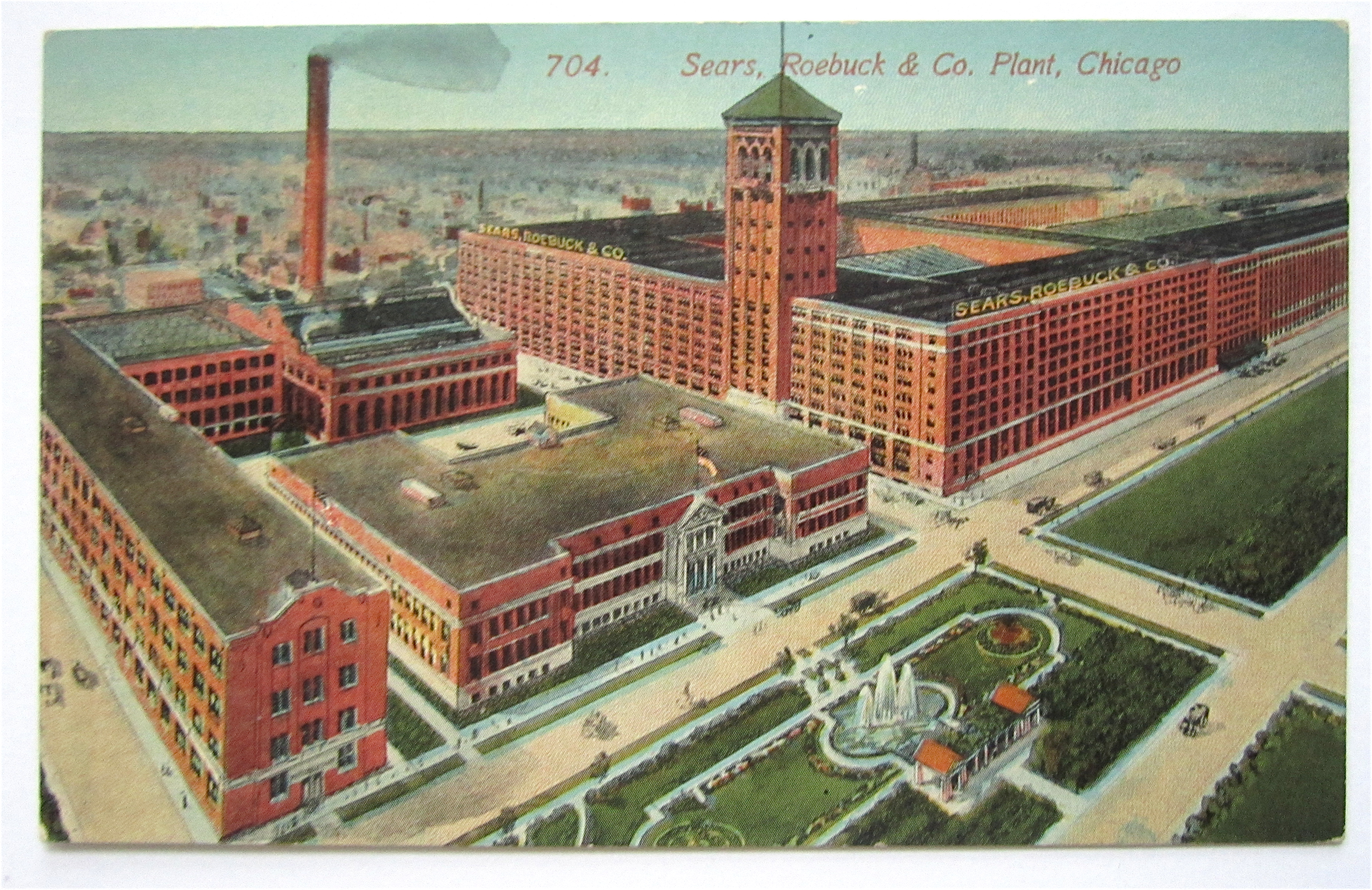 Sears, Roebuck And Co Plant, Chicago Postcard