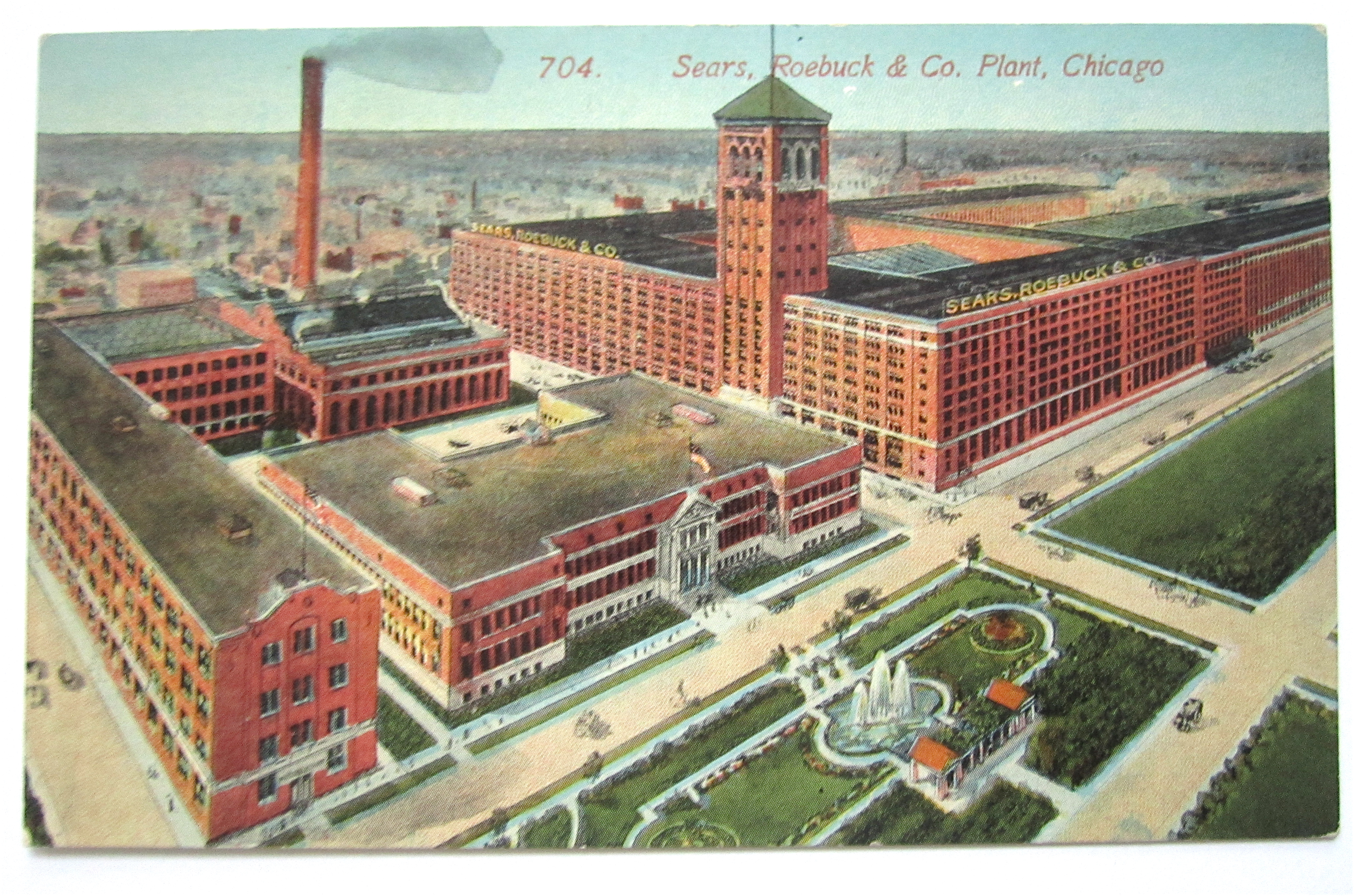 Sears, Roebuck And Co Plant, Chicago Postcard