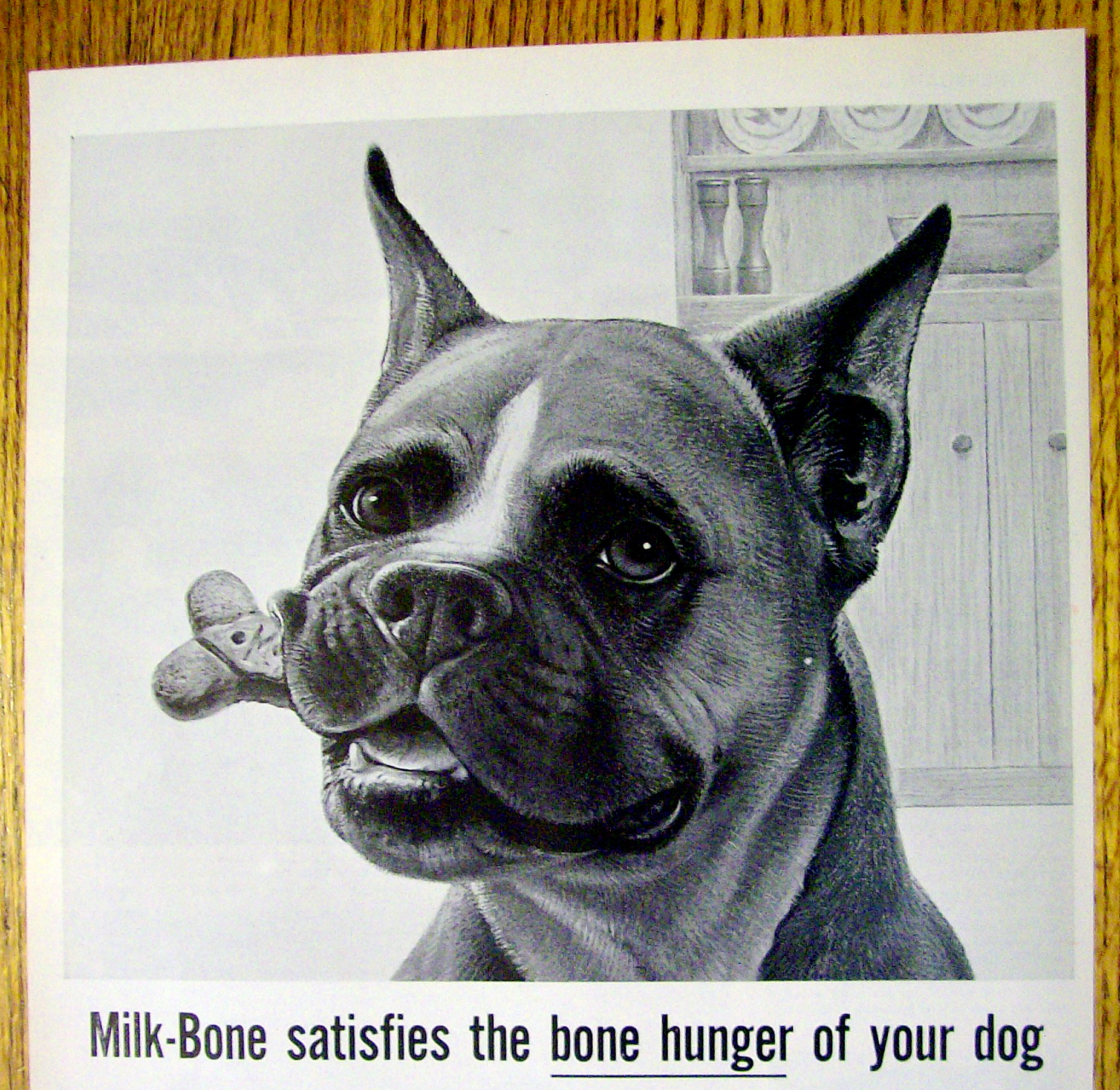 1959 Milk Bone Dog Biscuits with Boxer & Milk Bone