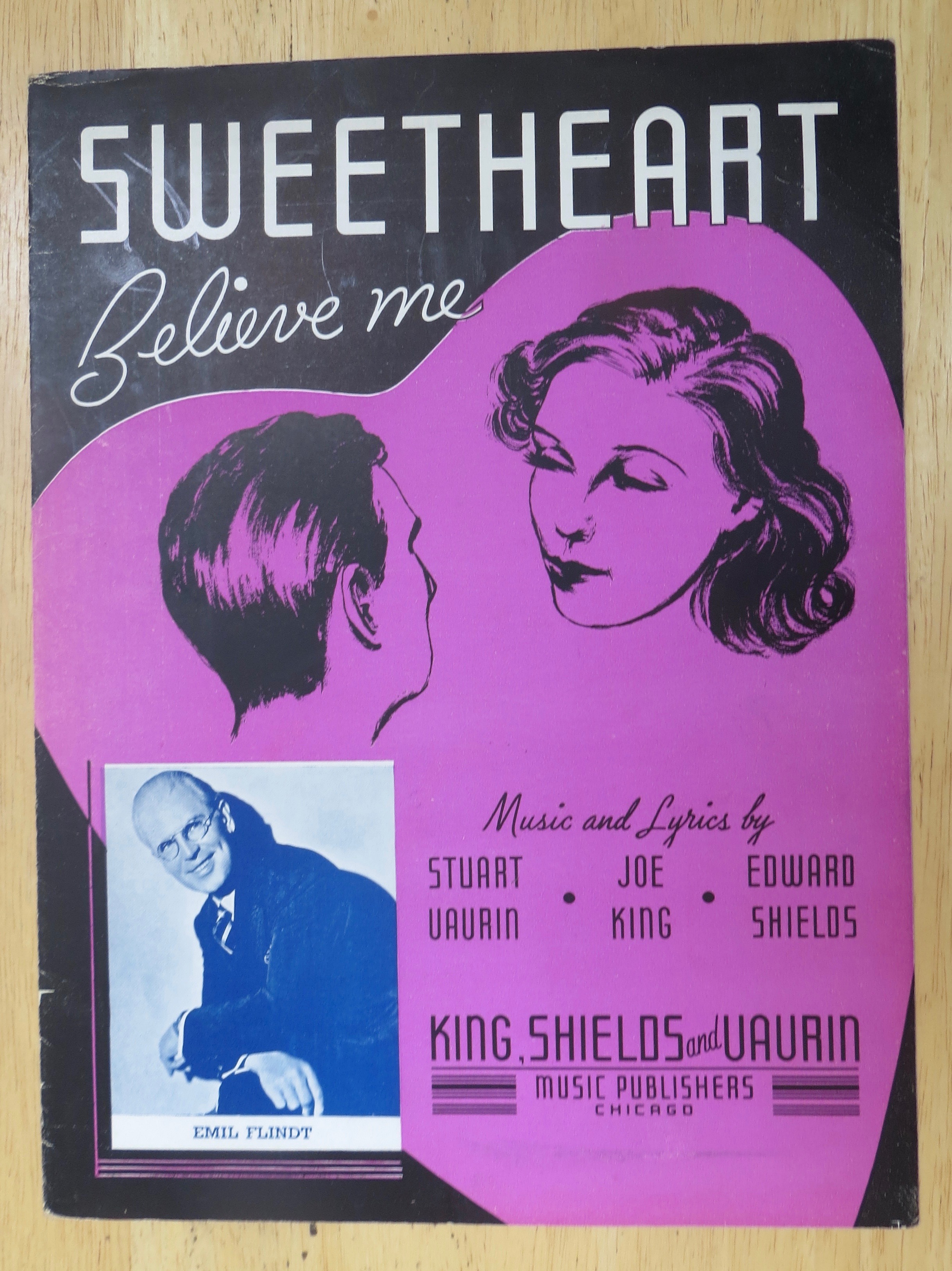 1940 Sweetheart Believe Me Sheet Music