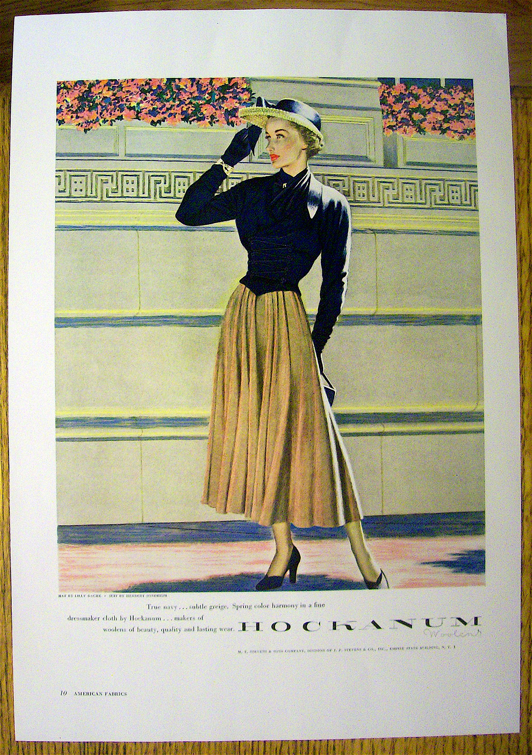 1948 Hockanum Woolens w/ Woman in True Navy