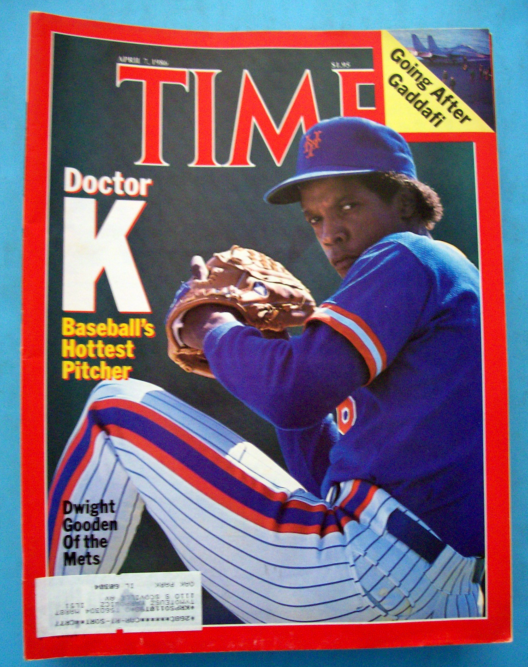 Time Magazine-April 7, 1986-Dwight Gooden