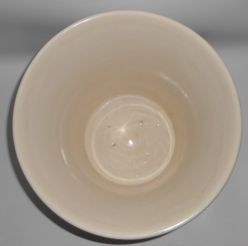 VINTAGE Bauer Pottery 10'' Spanish Gloss White Flower Pot