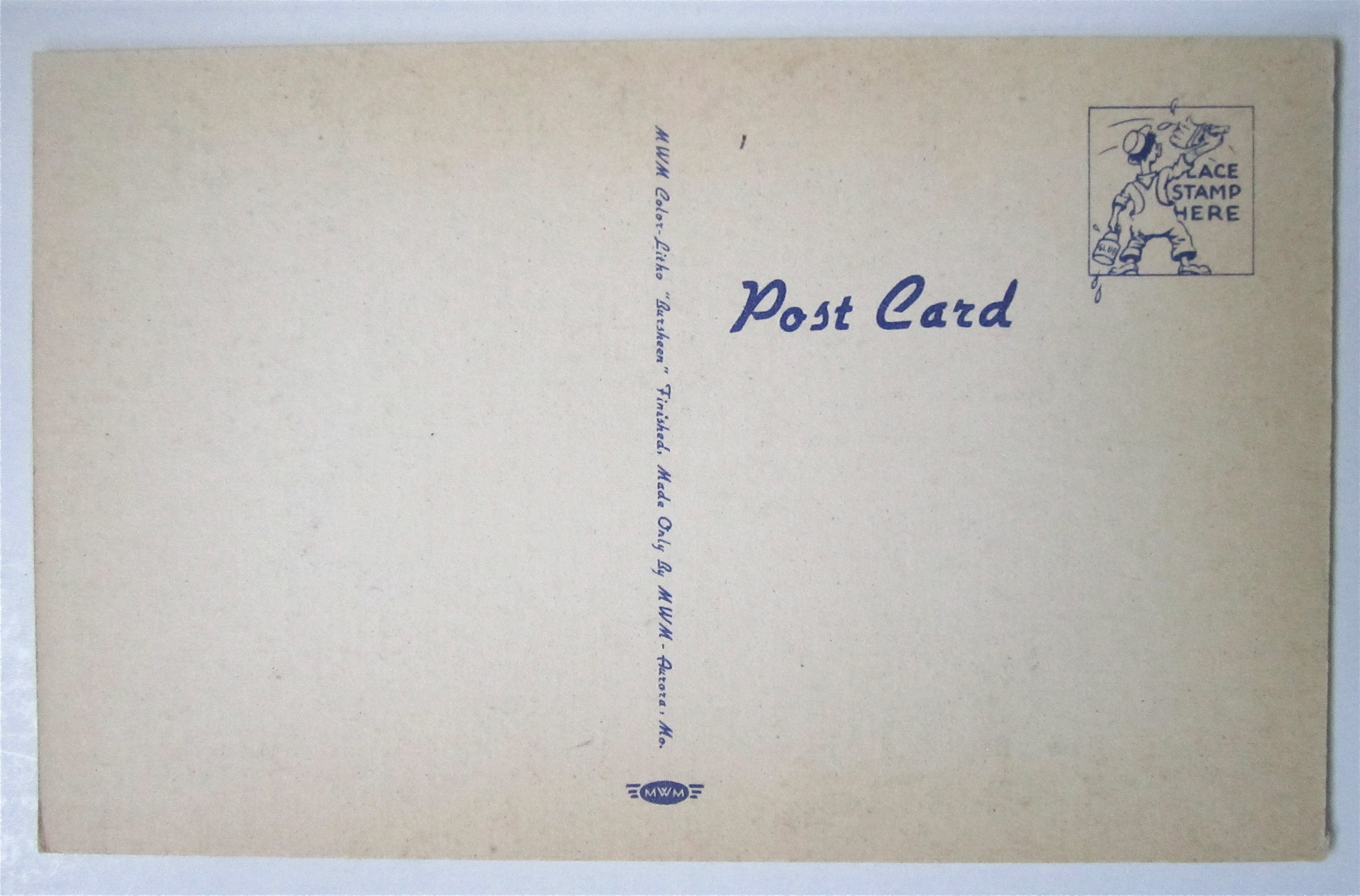 Man Watching Women Work Postcard