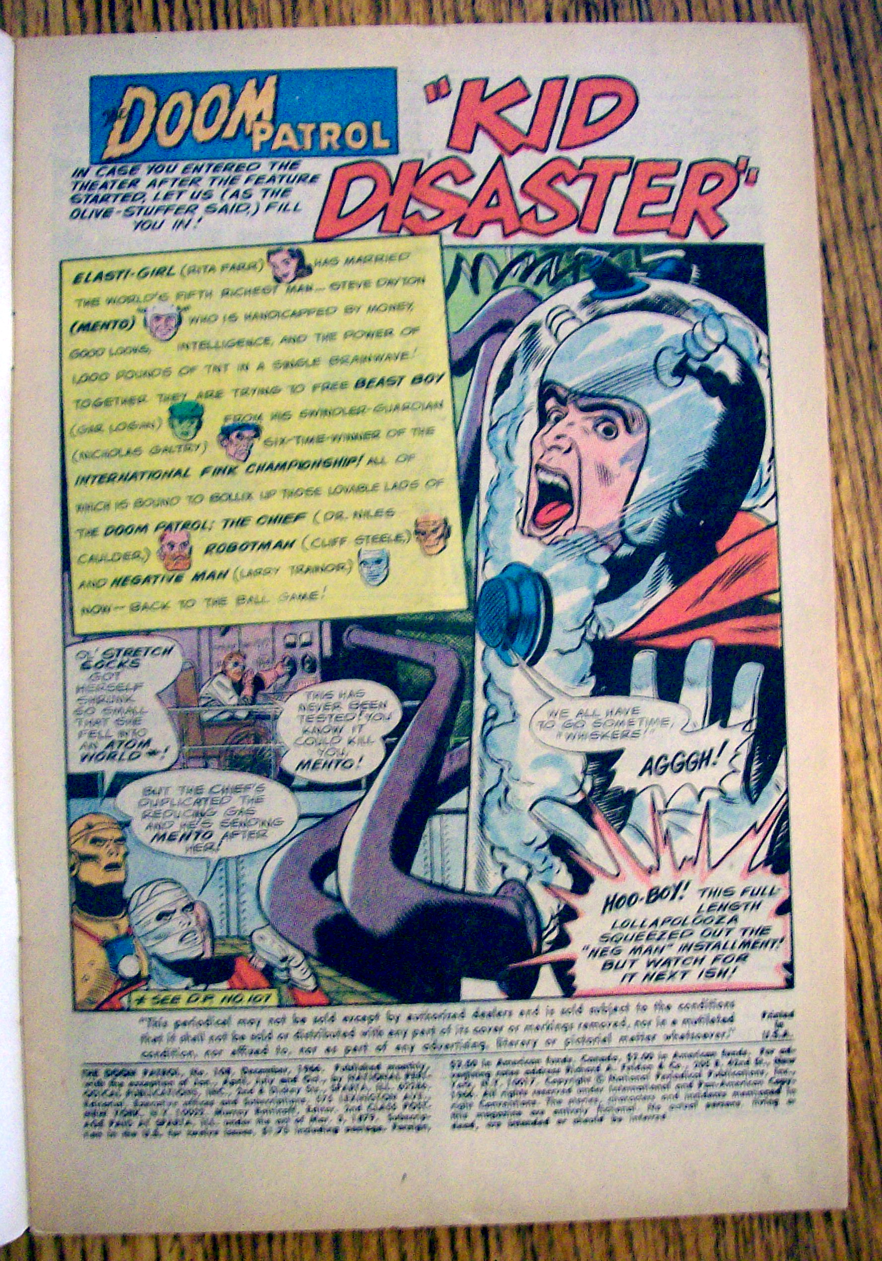 The Doom Patrol Comic #108-December 1966