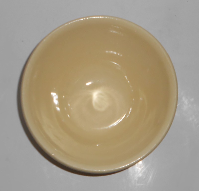 VINTAGE Bauer Pottery #30 Wide Step Ivory Mixing Bowl