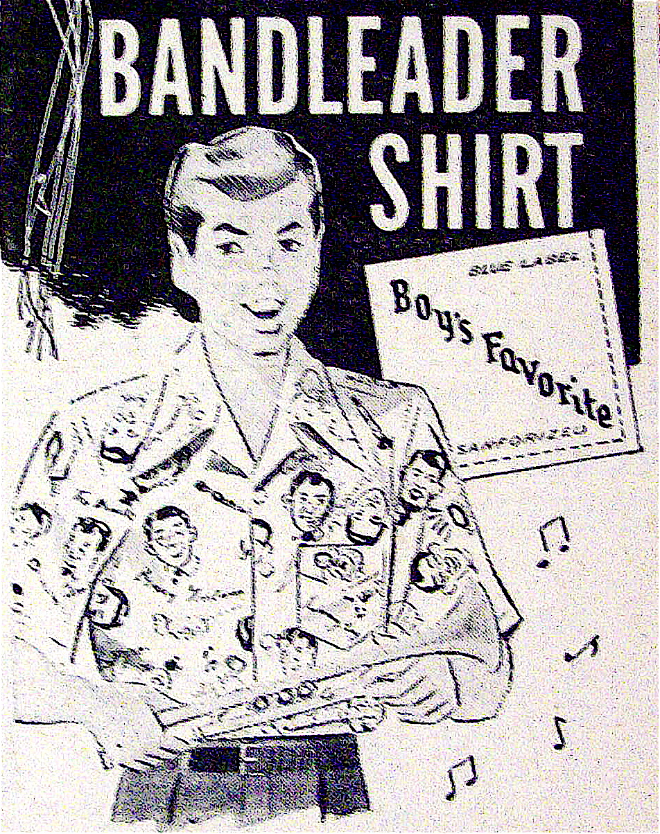 1949 Bandleader Shirts with a Boy Wearing the Shirt