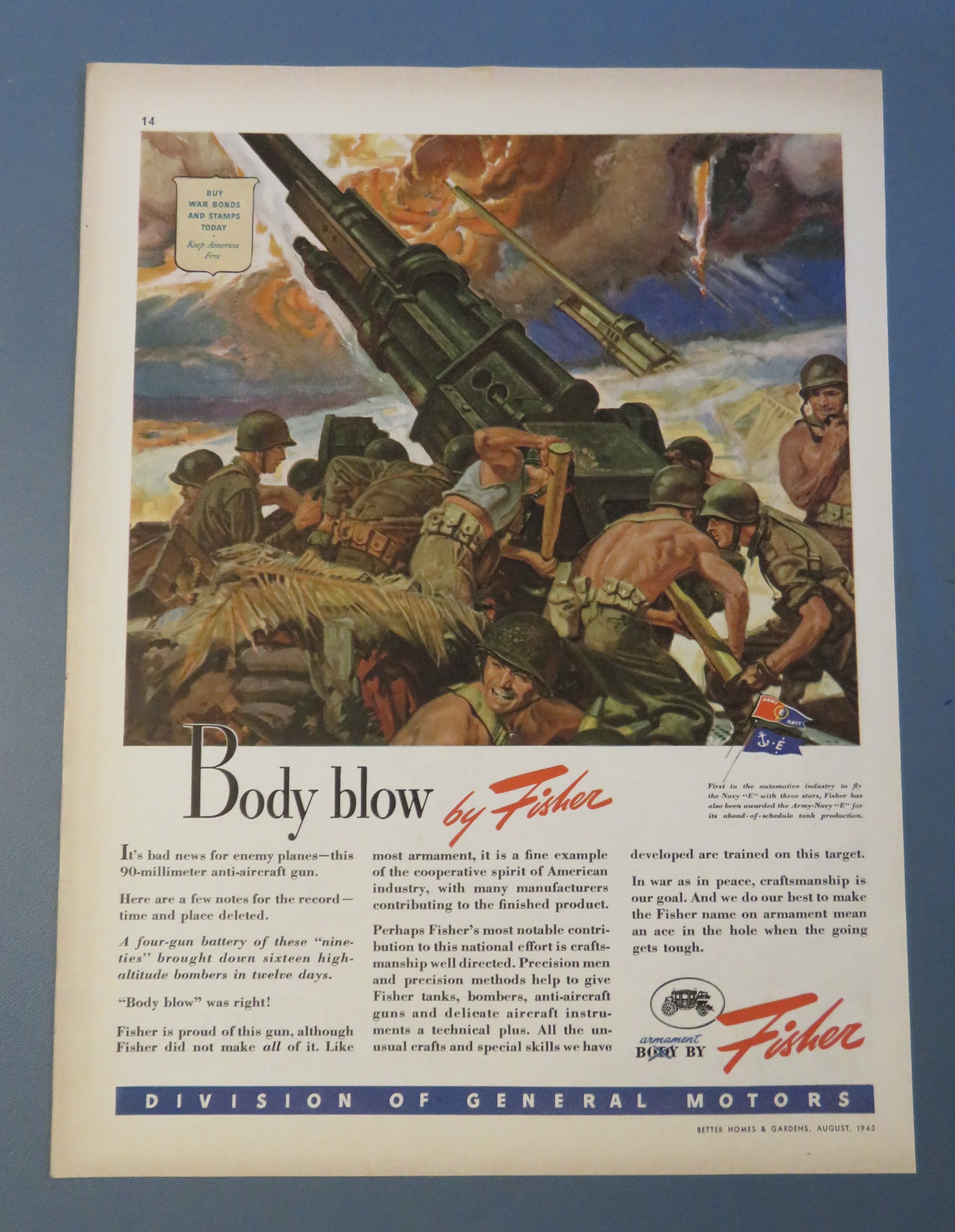 1943 Body By Fisher w/ 90 Millimeter Anti Aircraft Gun