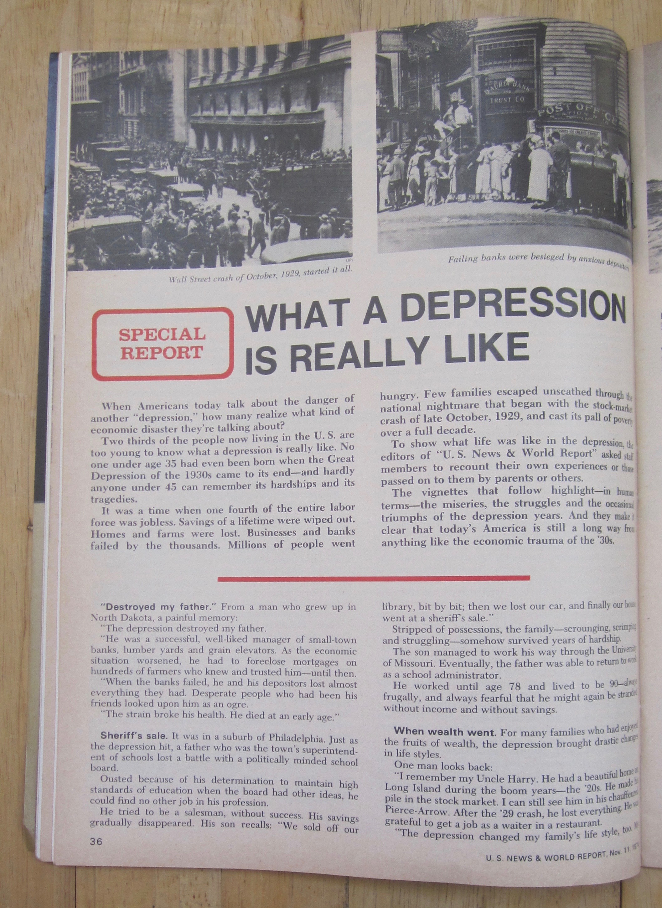 U.S. News & World Report Magazine - November 11, 1974