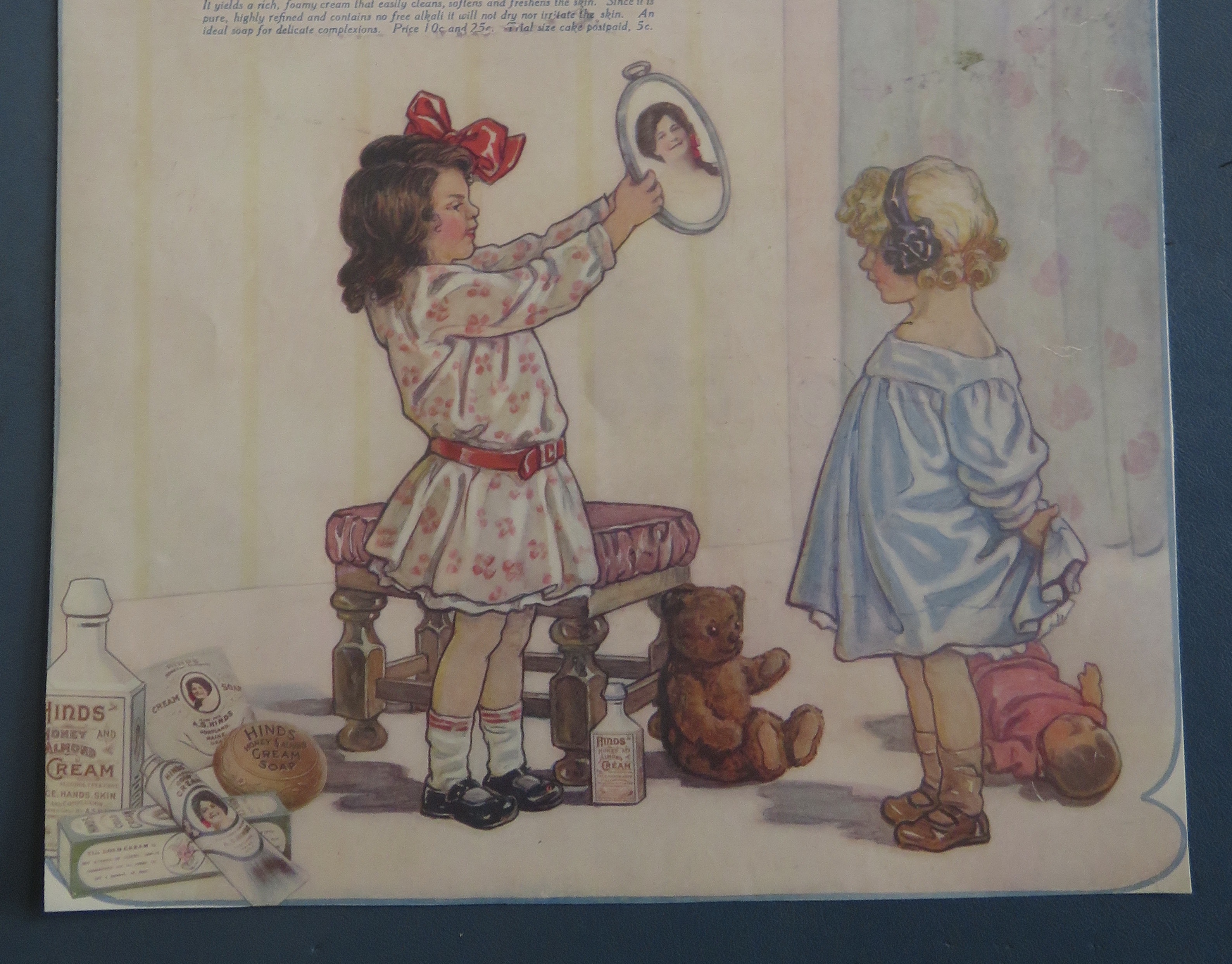 1910's Hinds Honey & Almond Cream with Little Girls