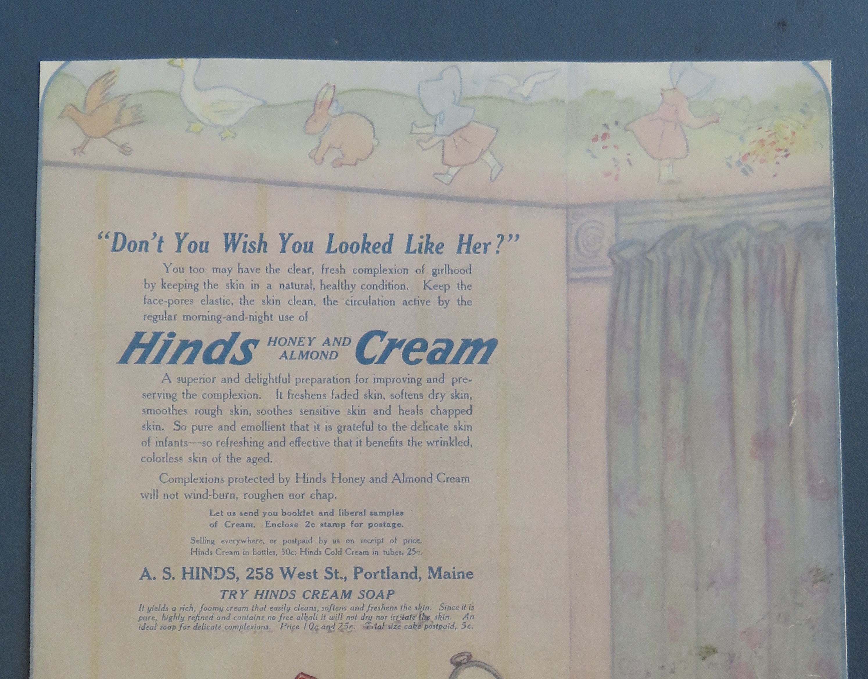 1910's Hinds Honey & Almond Cream with Little Girls