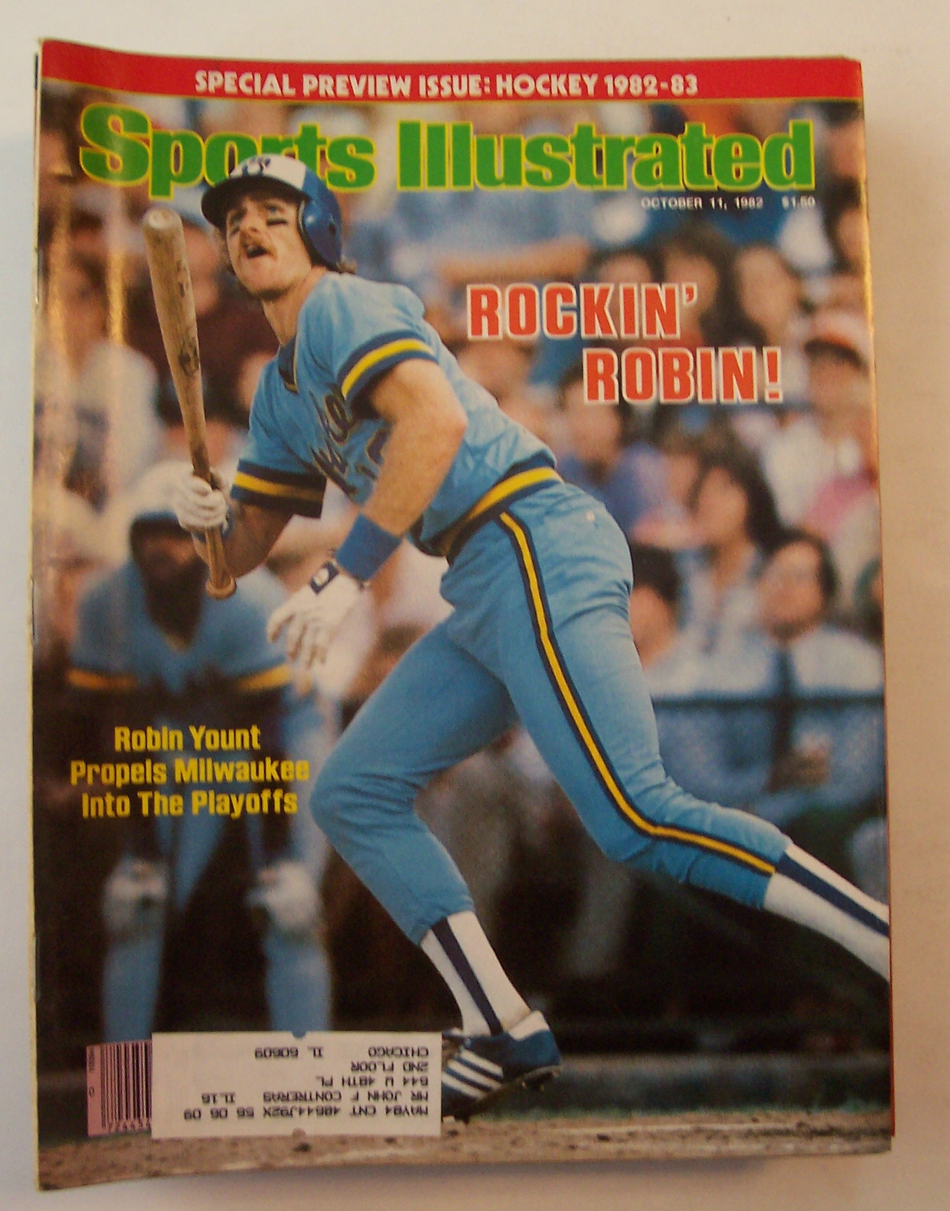 Sports Illustrated Magazine -Oct 11, 1982- Robin Yount