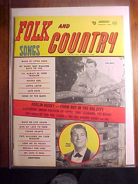 Folk & Country Song Magazine-January 1958-Ferlin Huskey