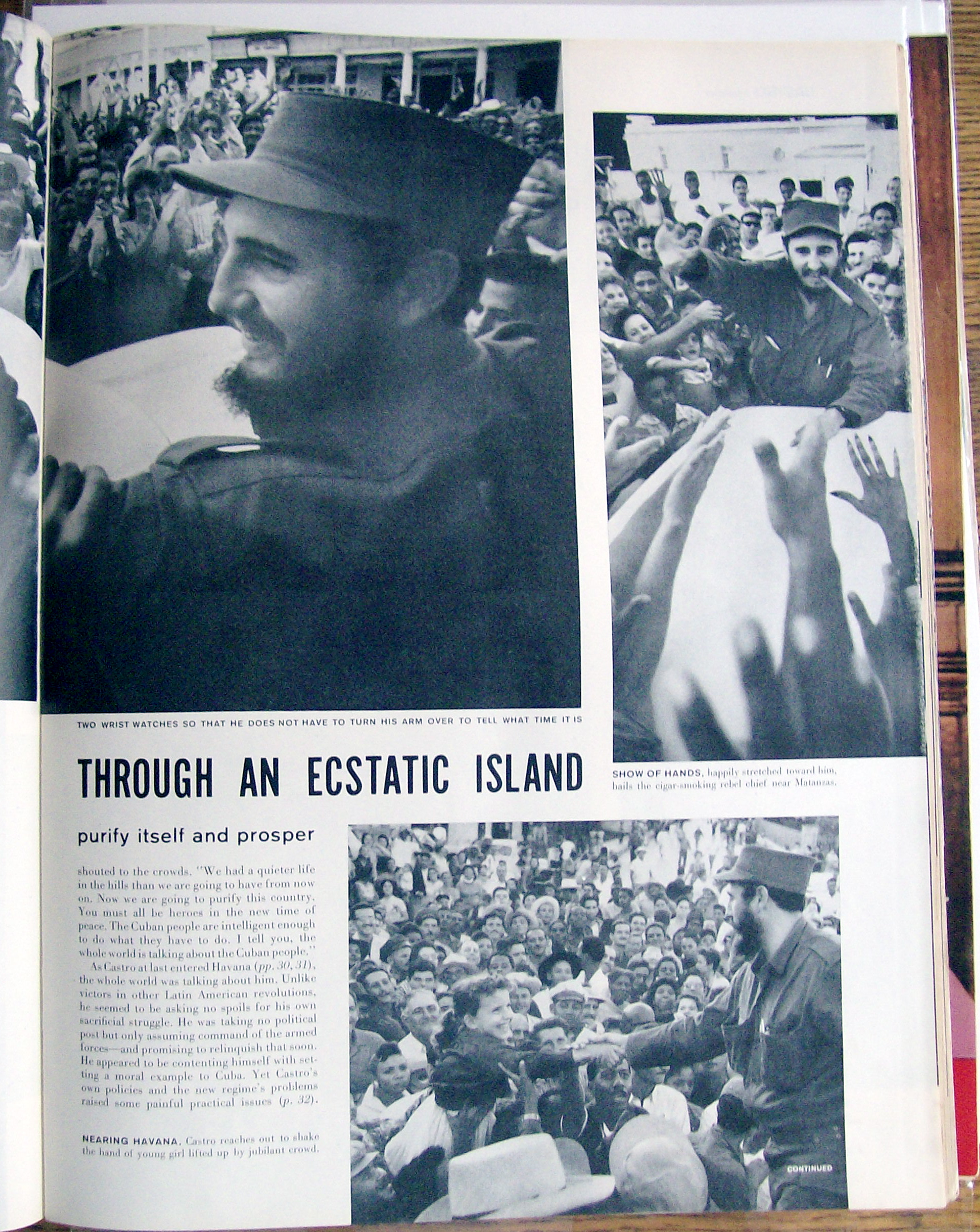 Life Magazine January 19, 1959 Castro