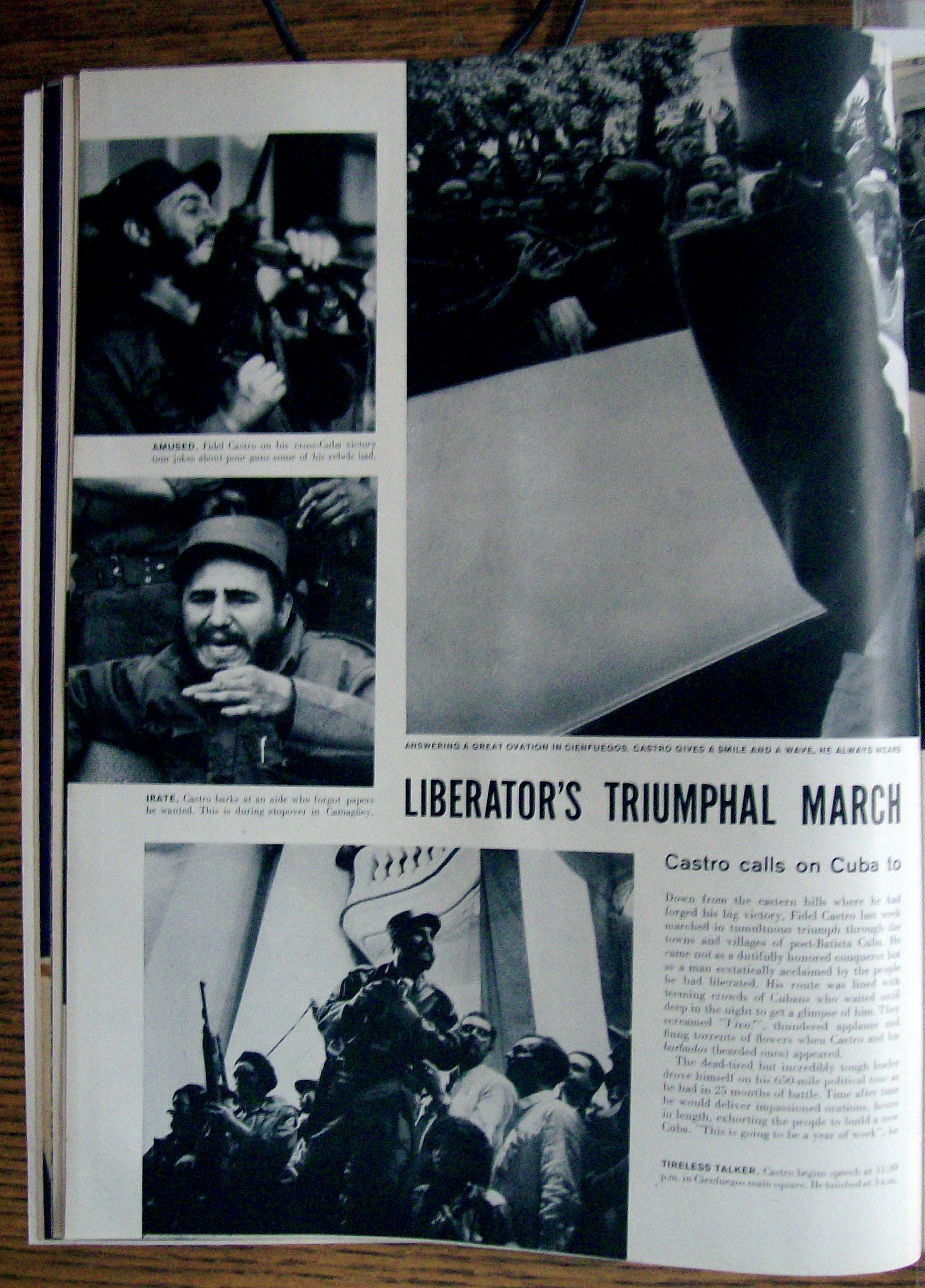 Life Magazine January 19, 1959 Castro