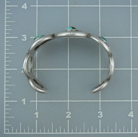 Navajo Silver Turquoise Cuff Bracelet