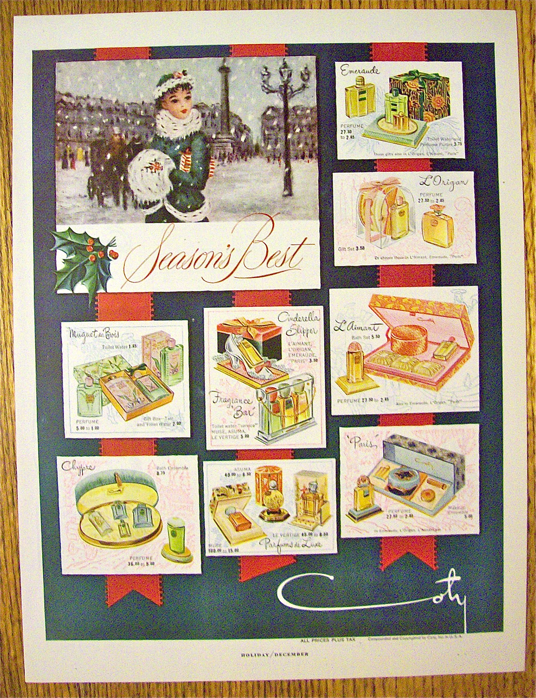1949 Coty with Different Perfume Sets