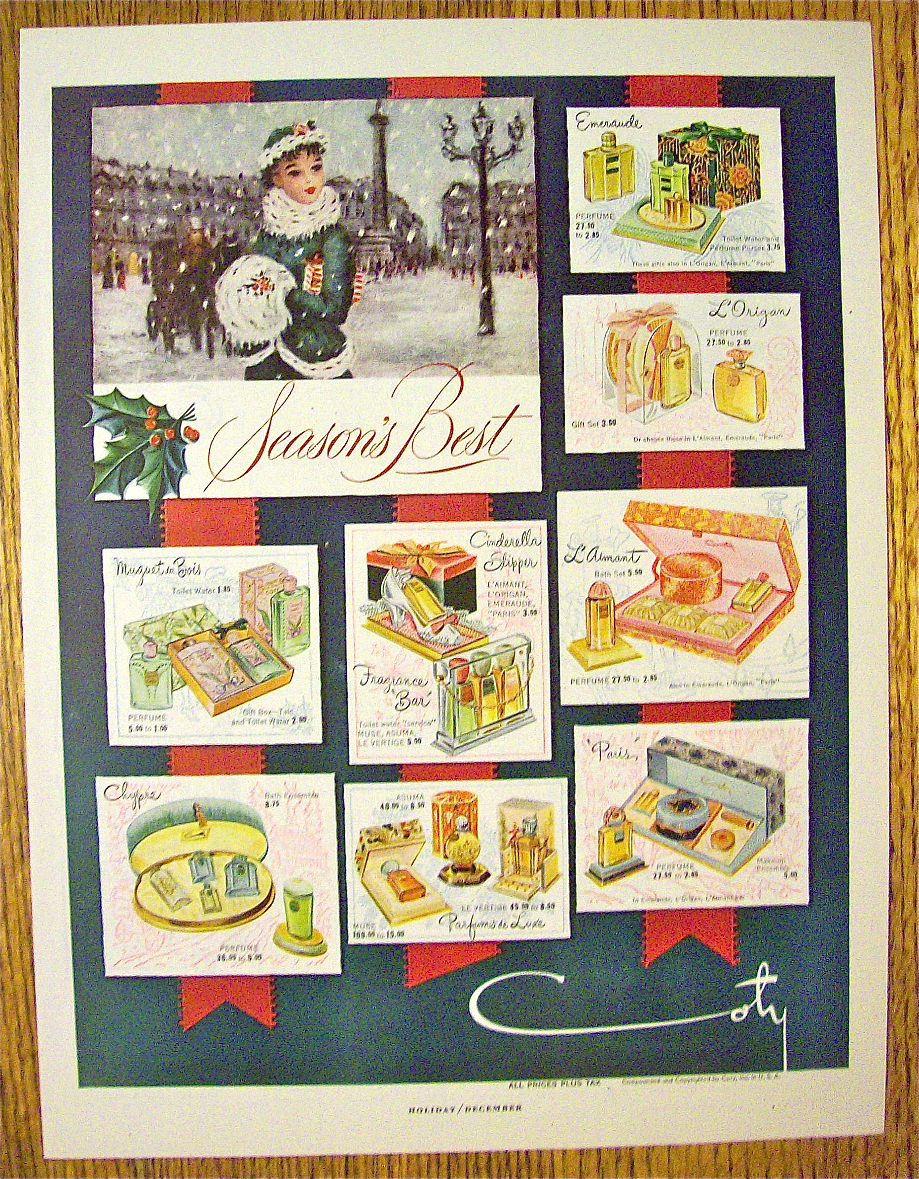 1949 Coty with Different Perfume Sets