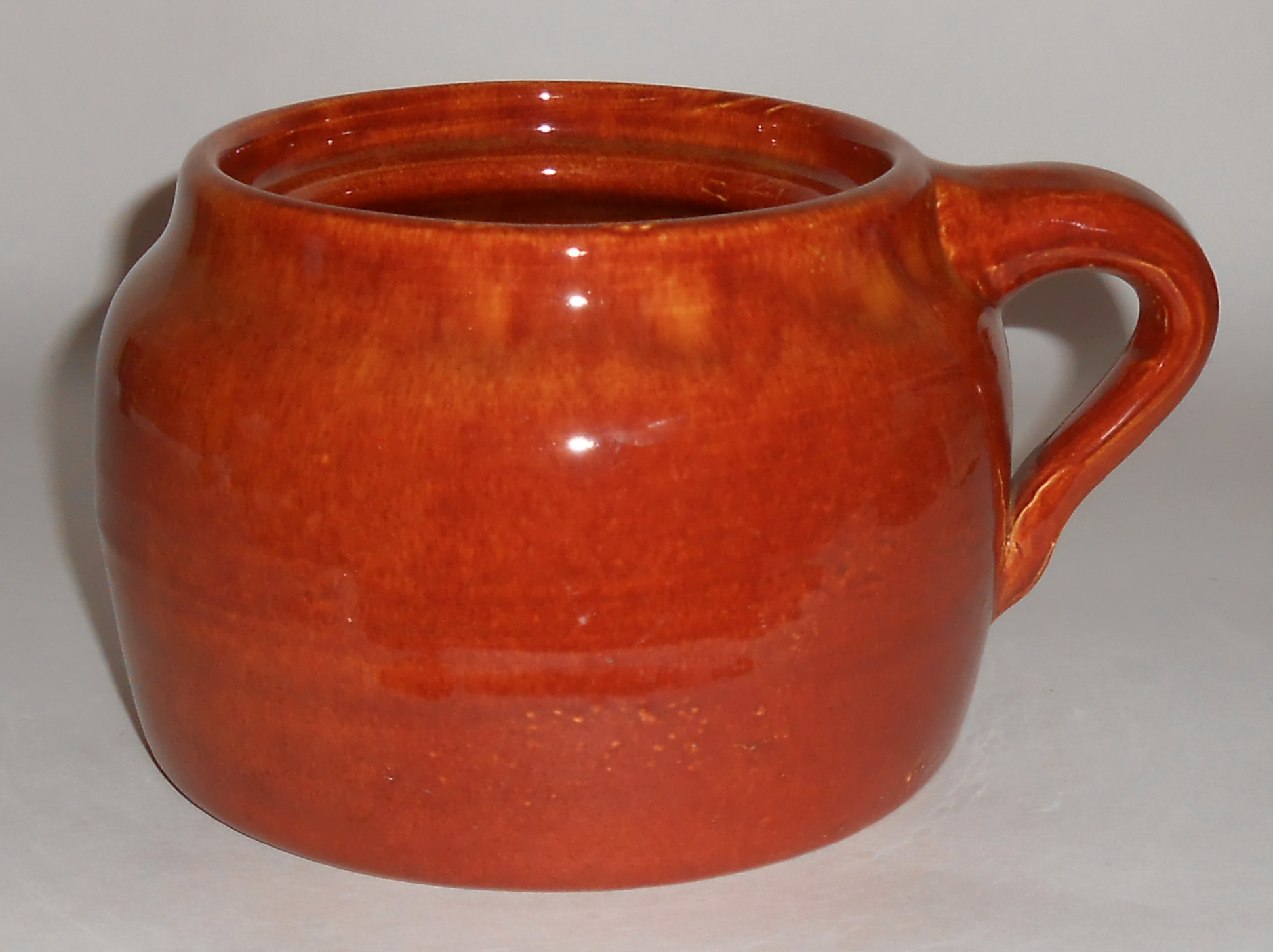 Bauer Pottery Plain Ware 1 Qt Red/Brown Bean Pot! MINT