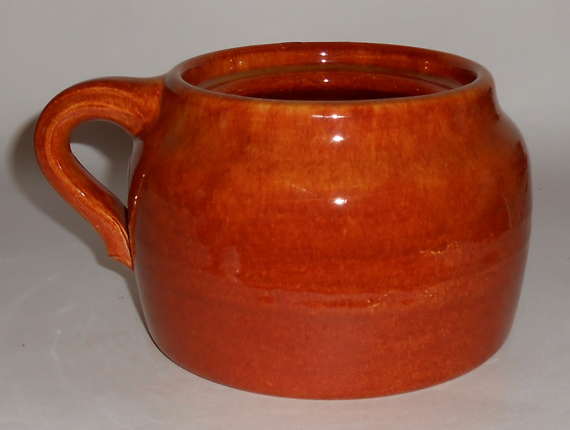 Bauer Pottery Plain Ware 1 Qt Red/Brown Bean Pot! MINT