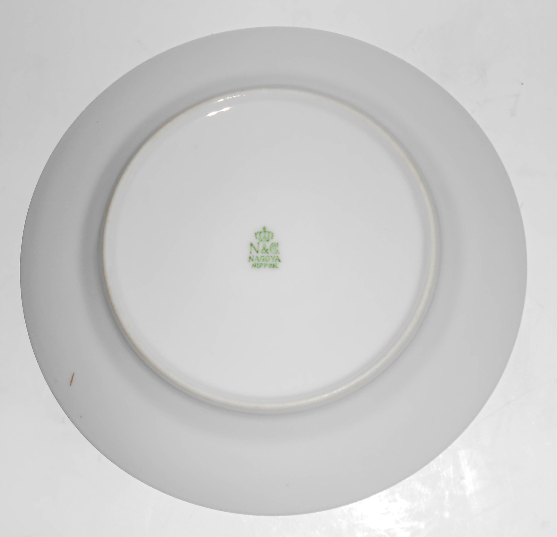 Nagoya Shokai Japan Porcelain China Pink Roses Bread Pl