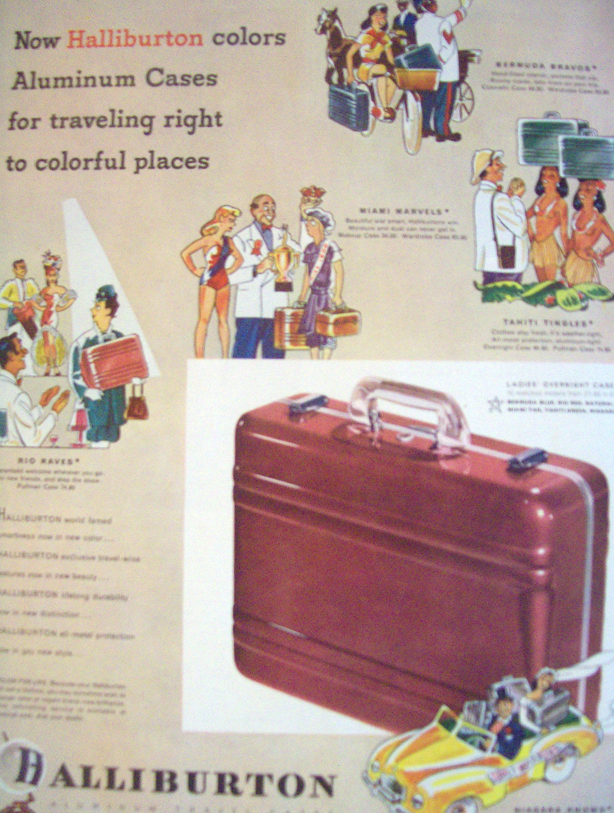 1948 Halliburton Cases With Travel Cases