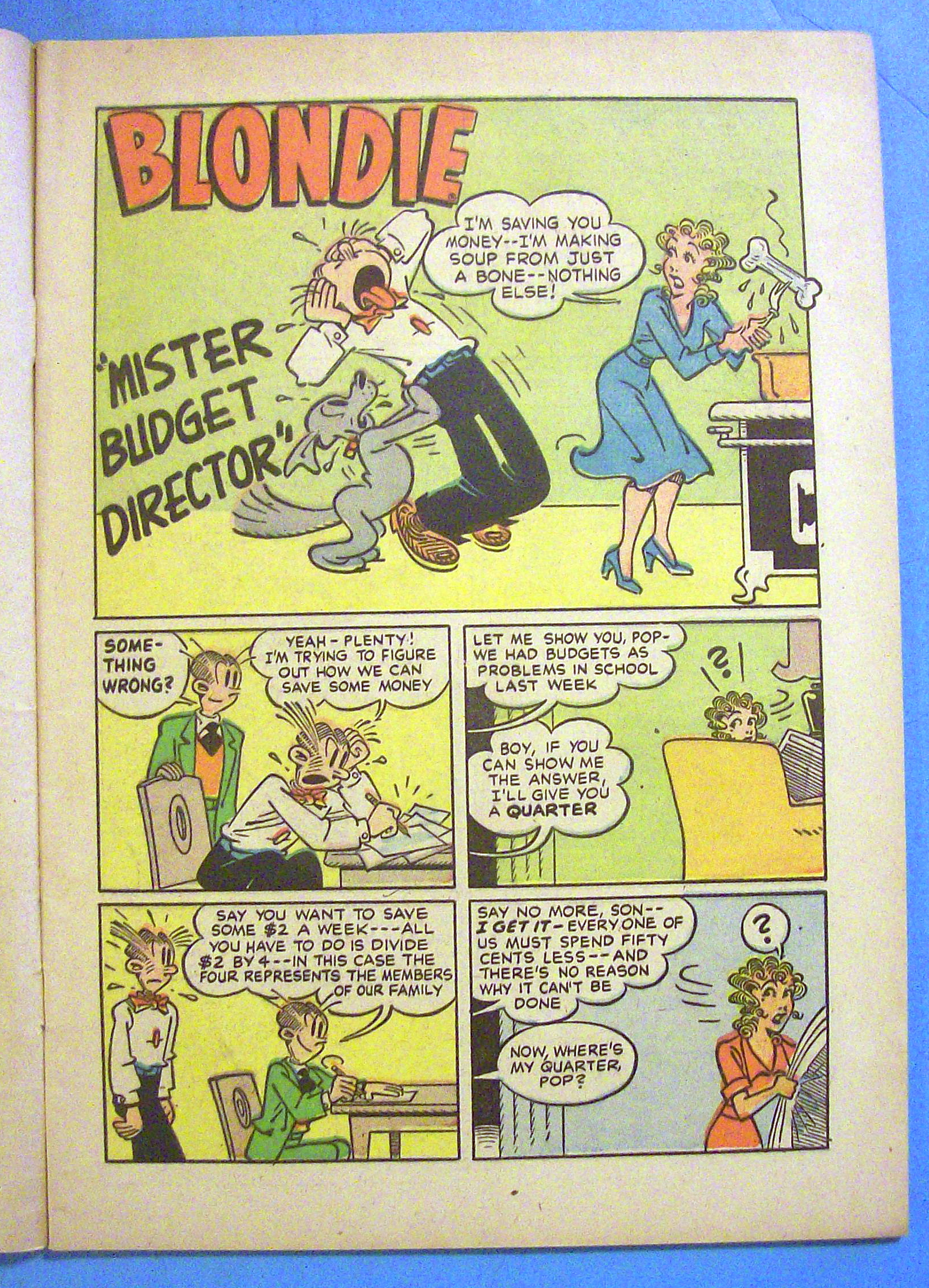 Blondie Comic #91 June 1956 Mister Budget Director