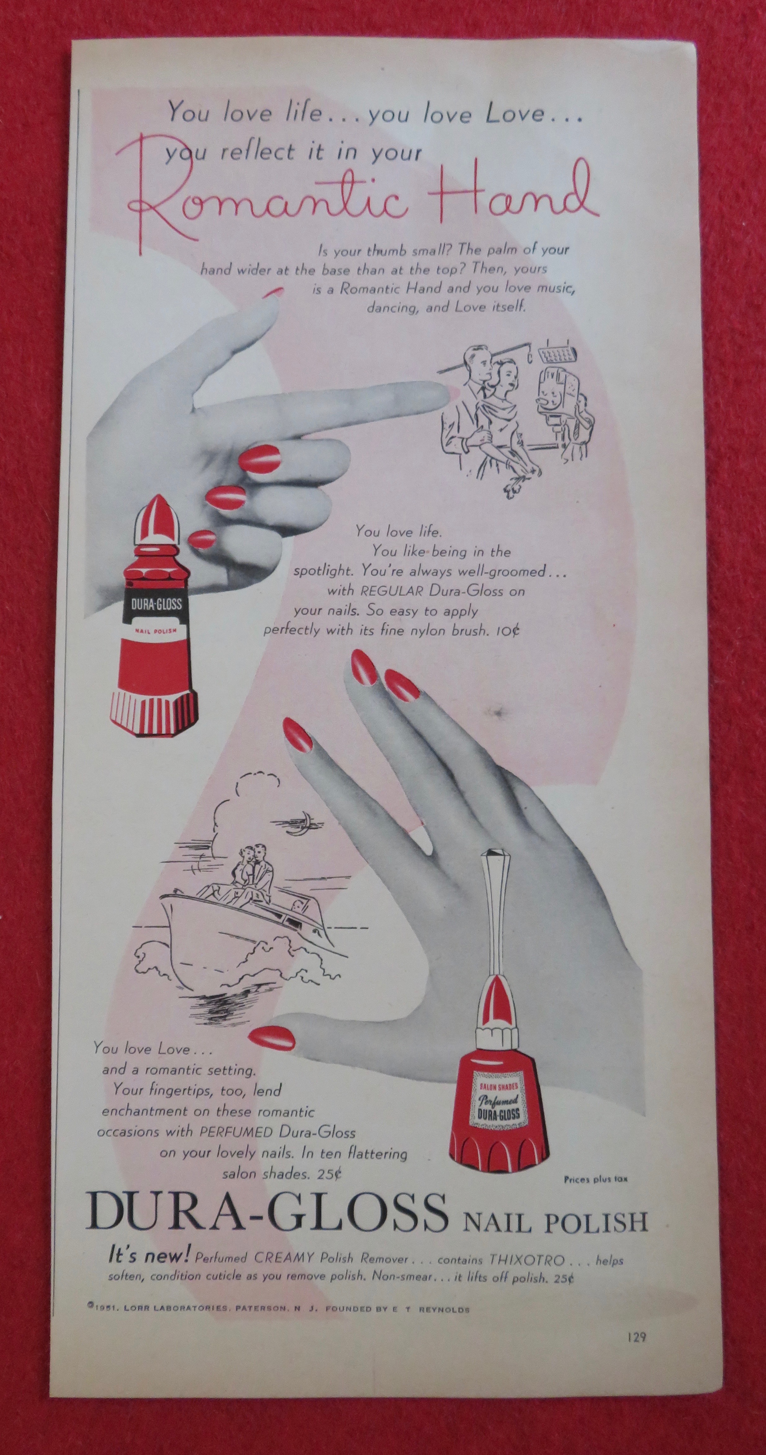 1951 Dura Gloss Nail Polish with a Woman's Hands