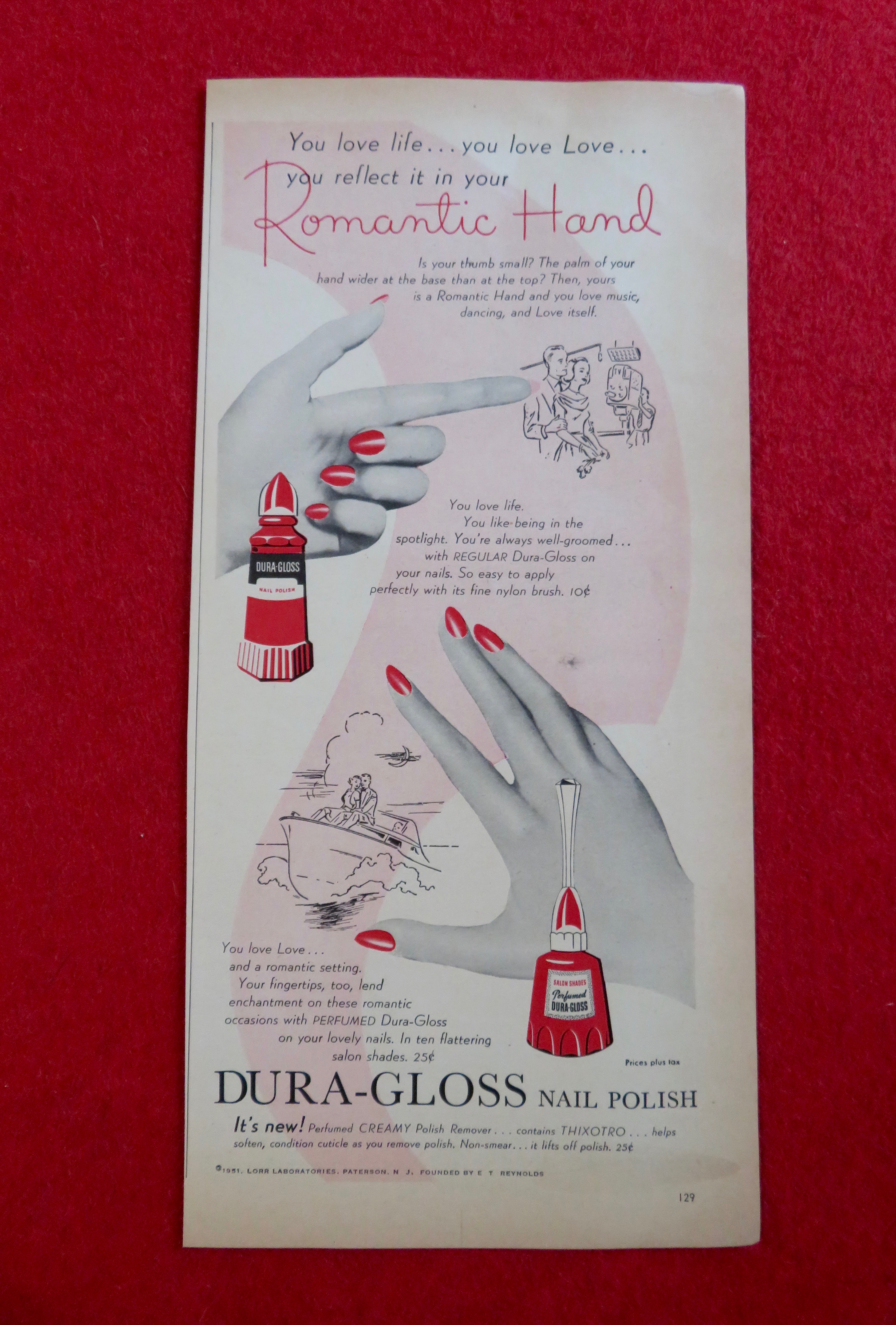 1951 Dura Gloss Nail Polish with a Woman's Hands