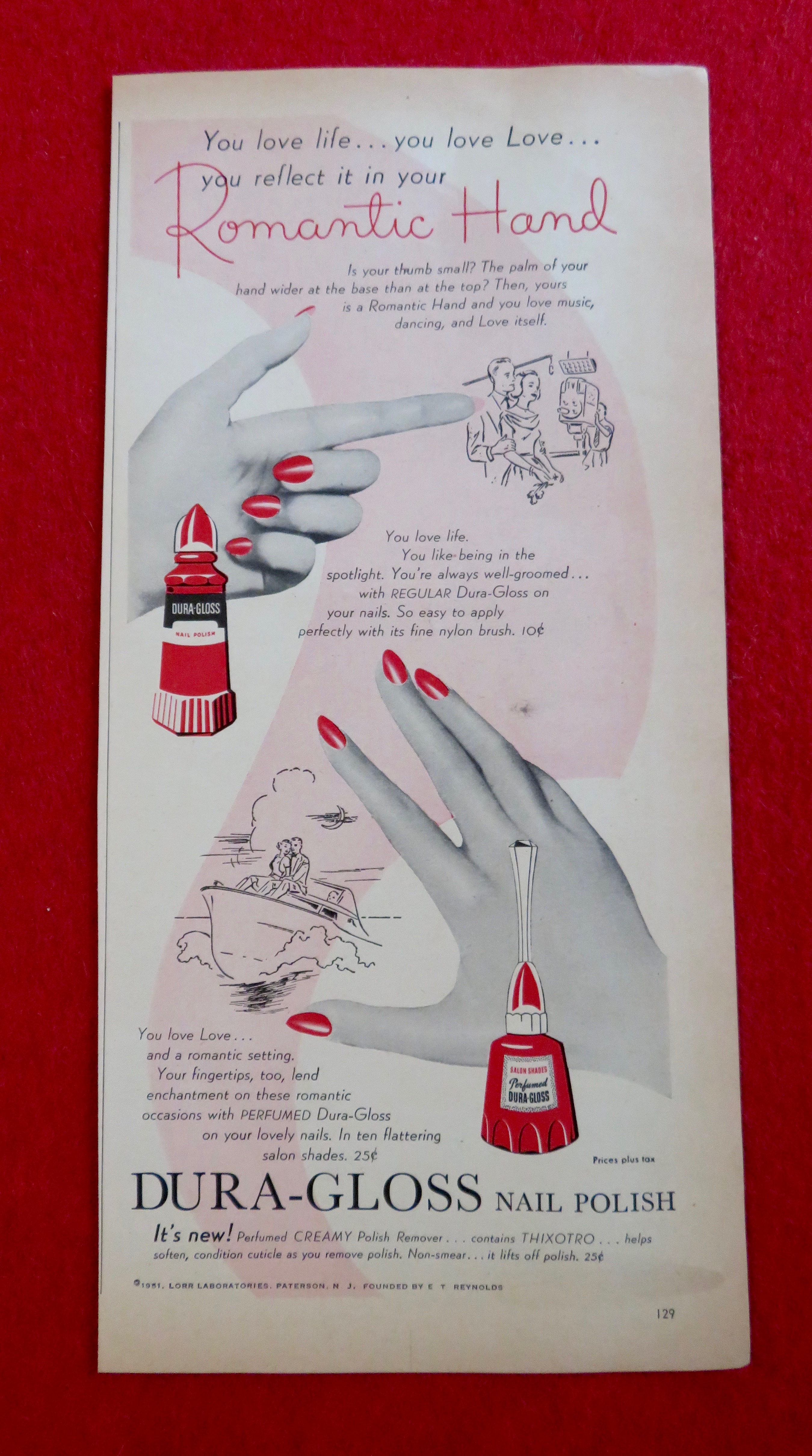 1951 Dura Gloss Nail Polish with a Woman's Hands