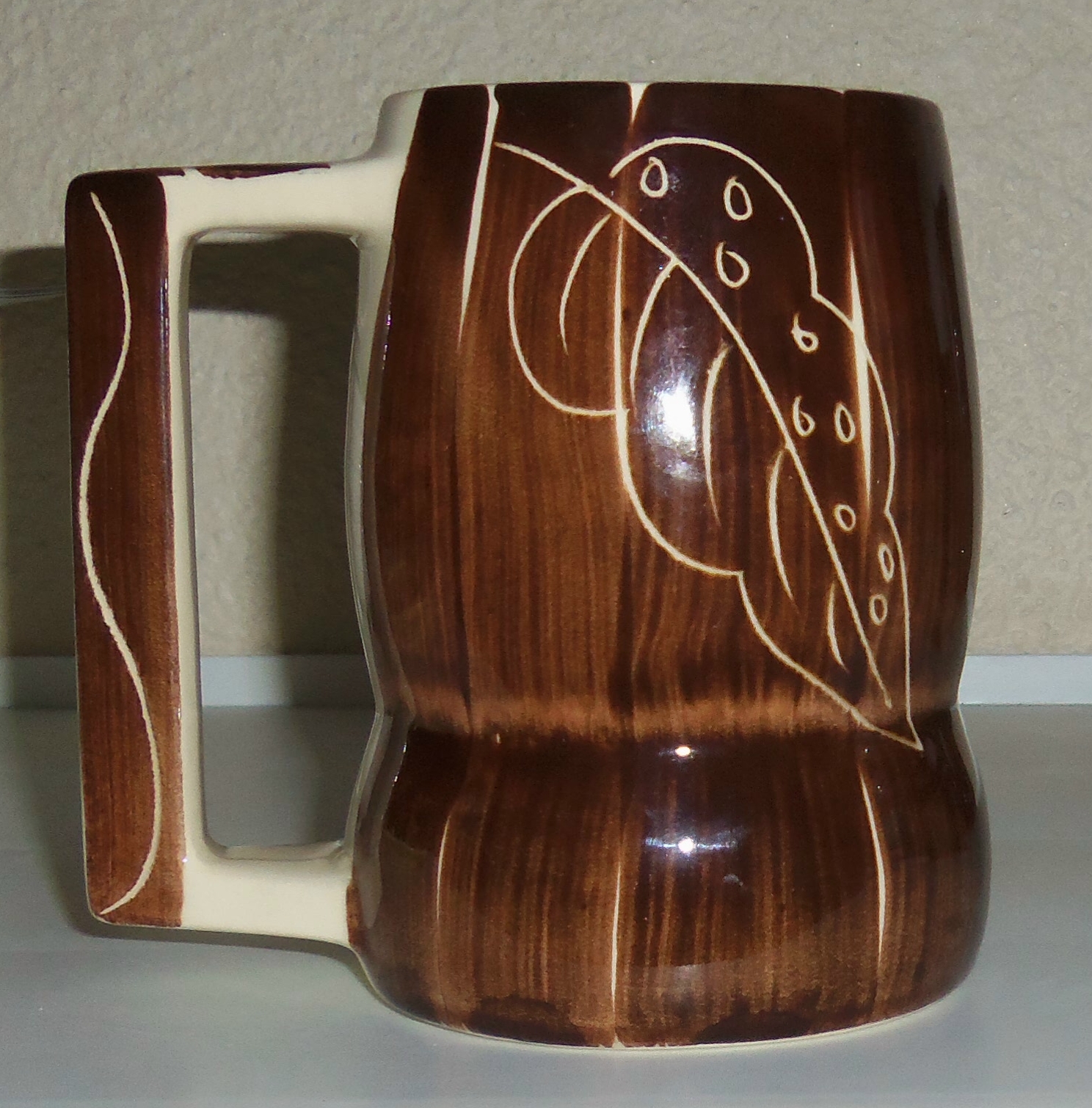 Purinton Pottery Intaglio Beer / Grandmug!