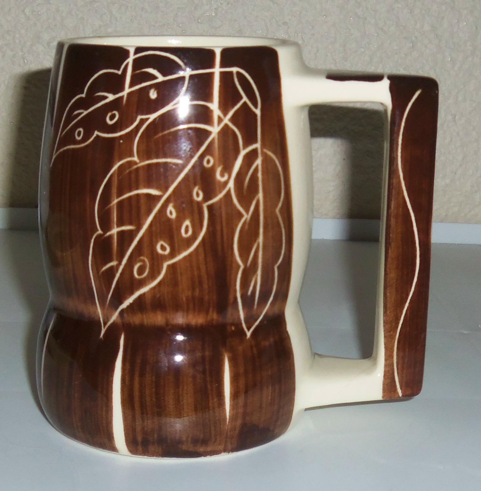 Purinton Pottery Intaglio Beer / Grandmug!
