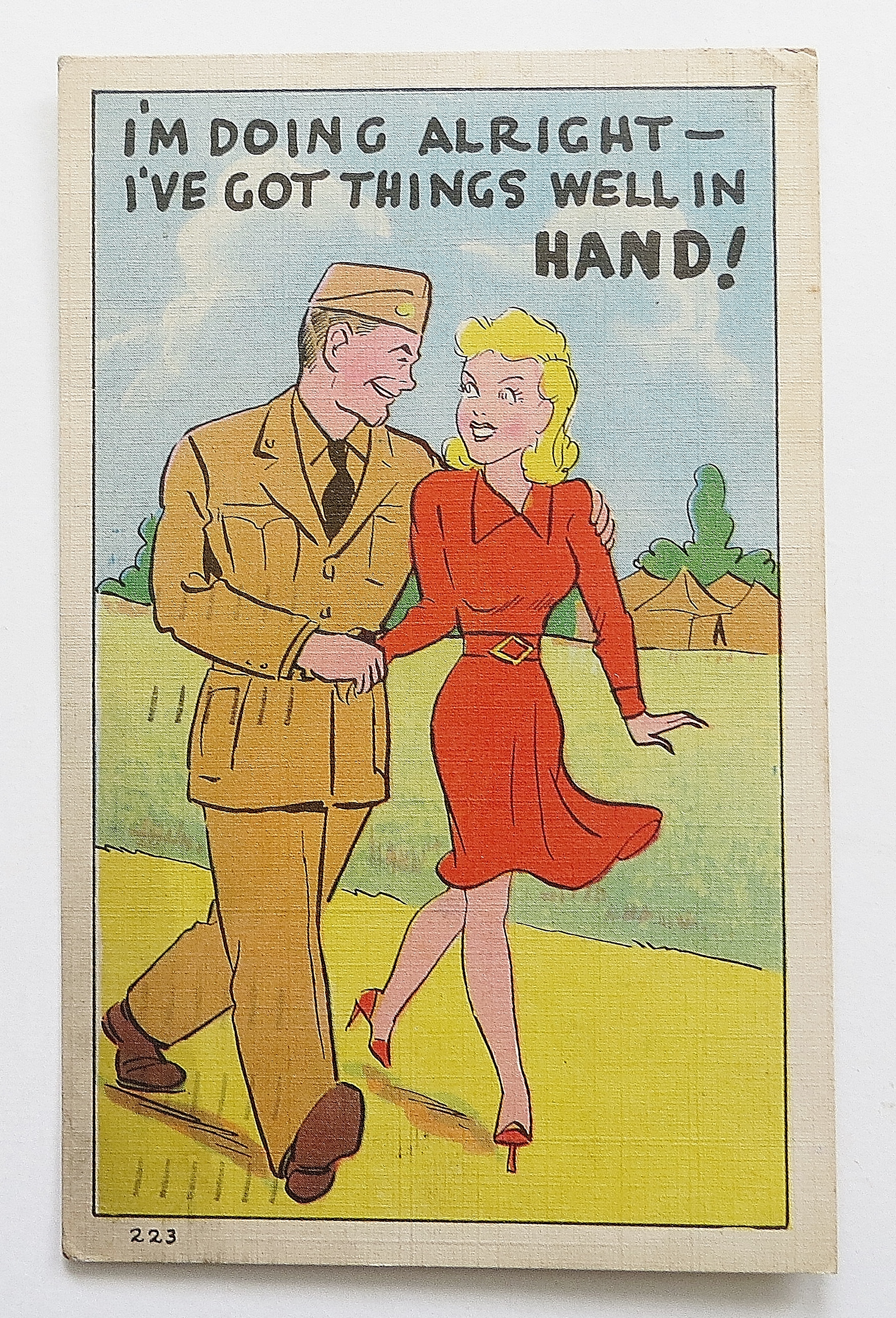Army Man Walking With Wife