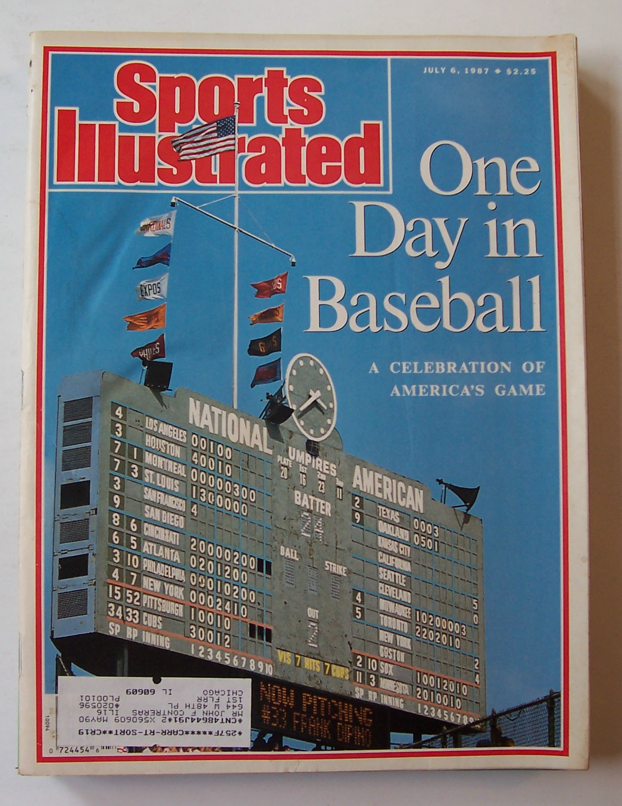 Sports Illustrated Magazine - July 6, 1987 - Baseball