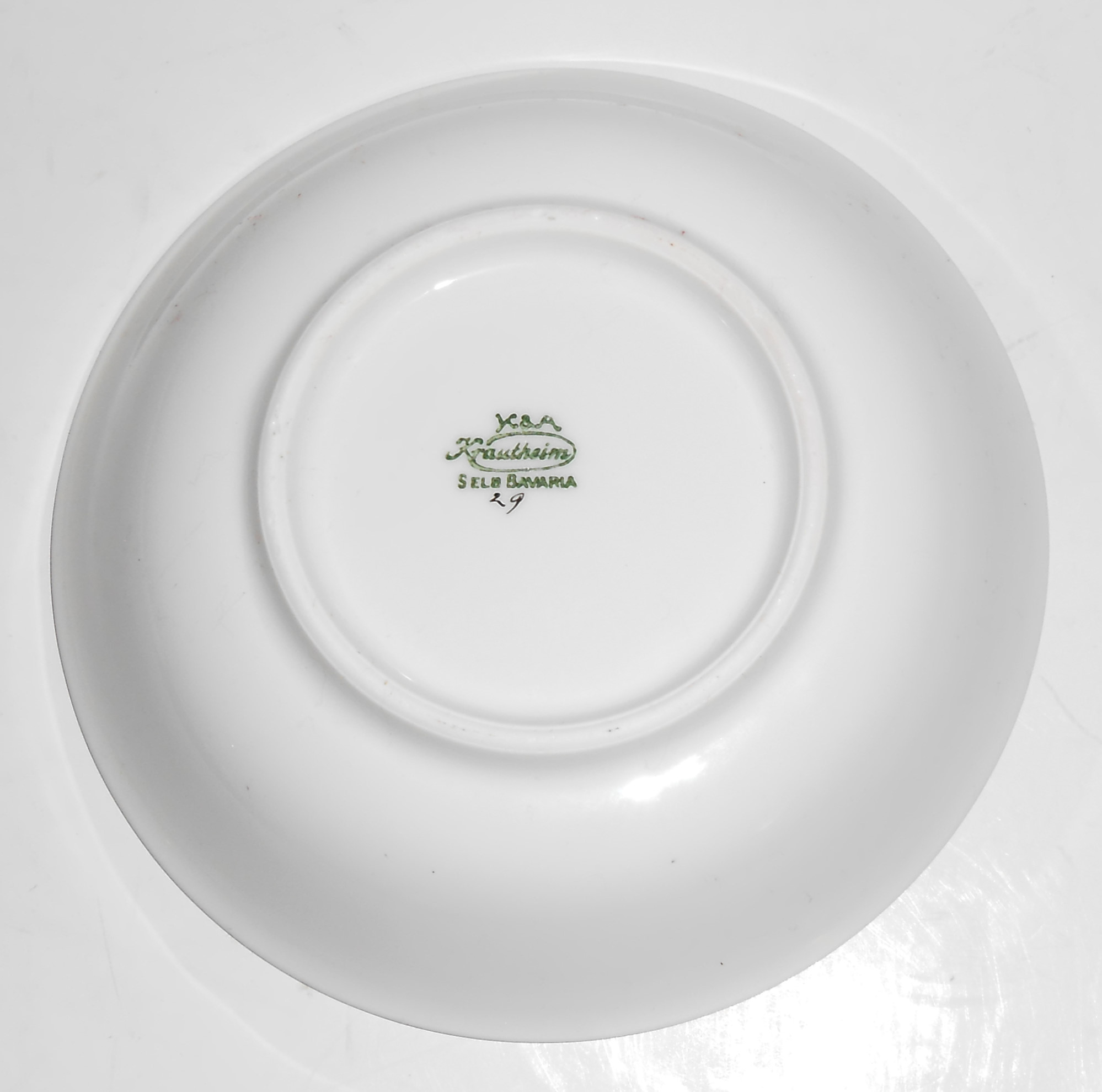 Krautheim Porcelain China Bavaria Gold Band Fruit Bowl