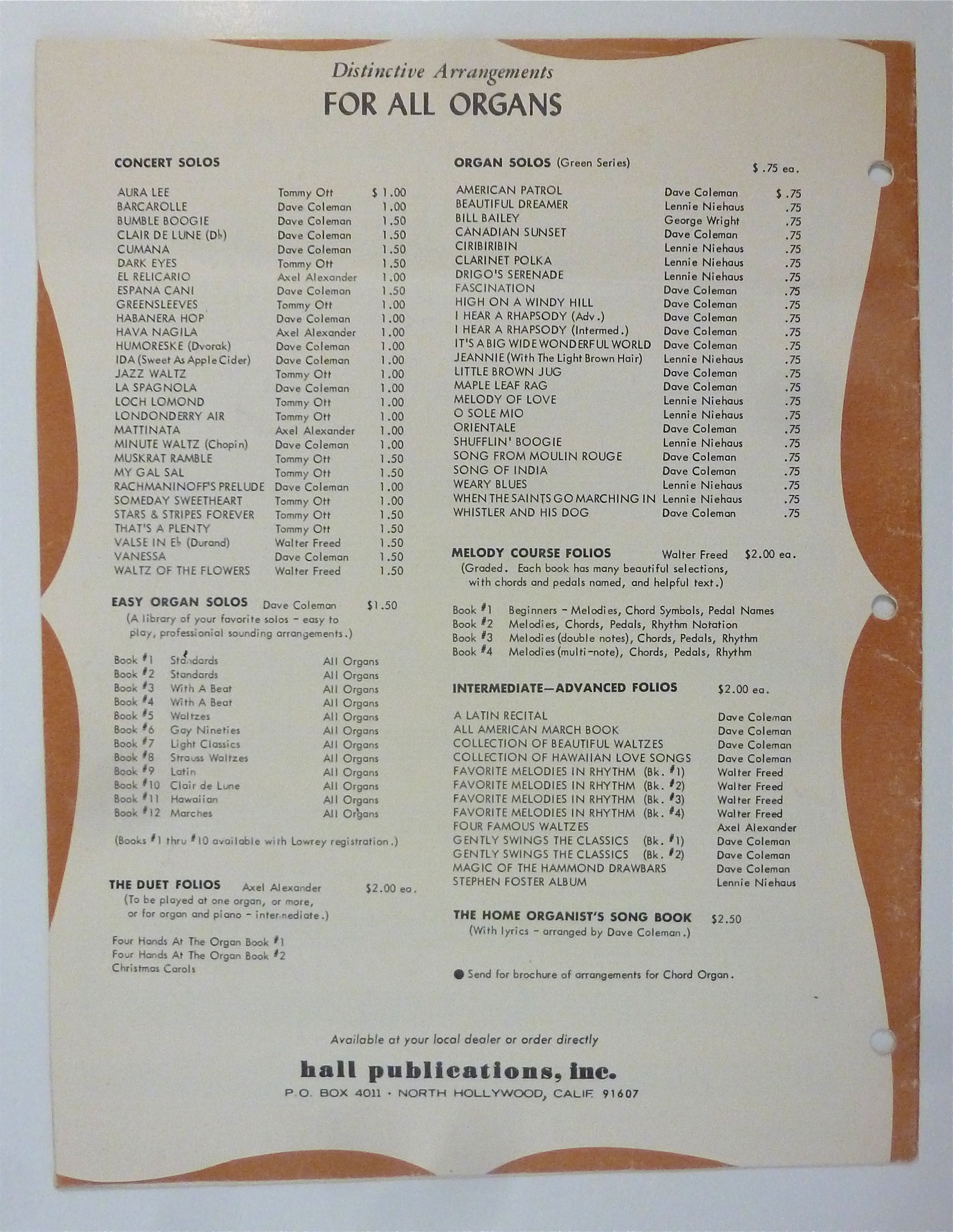 Sheet Music For 1963 Espana Cani