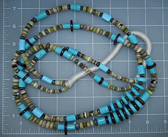 Navajo Turquoise Spiny Oyster Jasper Necklace S. Turpen