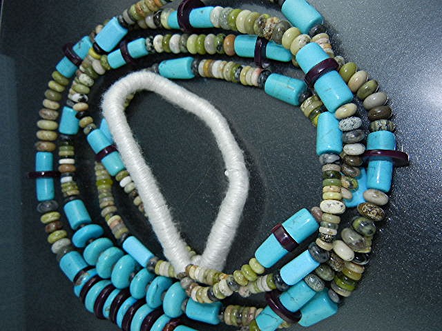 Navajo Turquoise Spiny Oyster Jasper Necklace S. Turpen